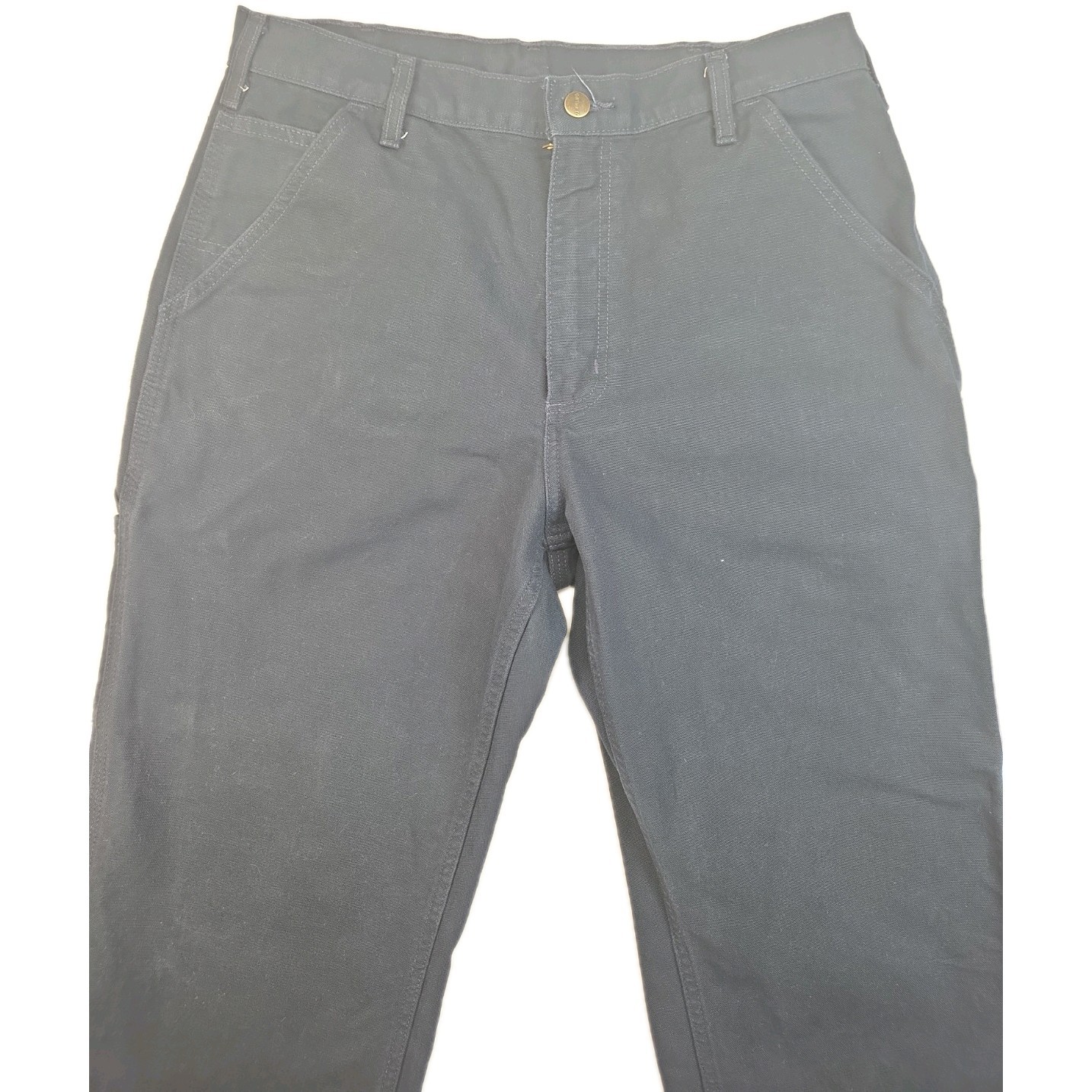 Carhartt Men’s Navy Canvas Carpenter Cargo Pants B11 MDT Original Fit EUC