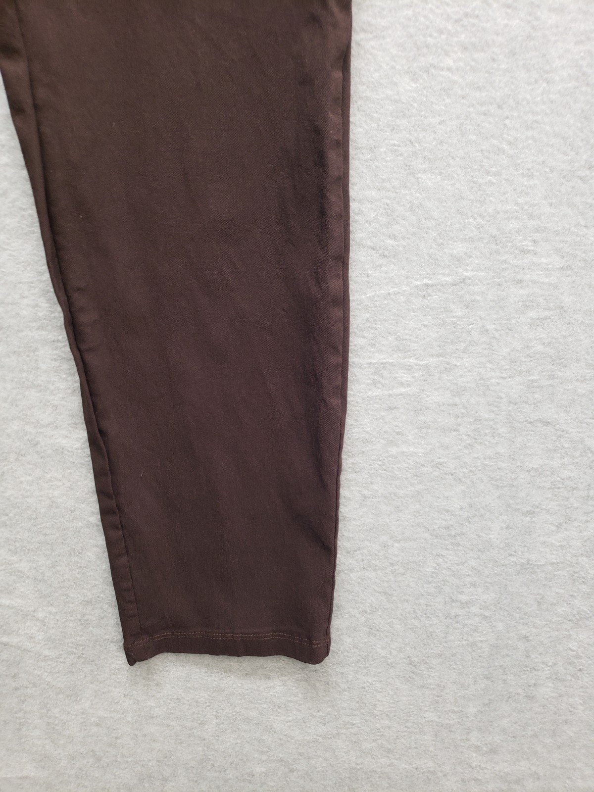 89th & Madison Women Pant 10 Brown Straight Leg High Rise Stretch Casual Career