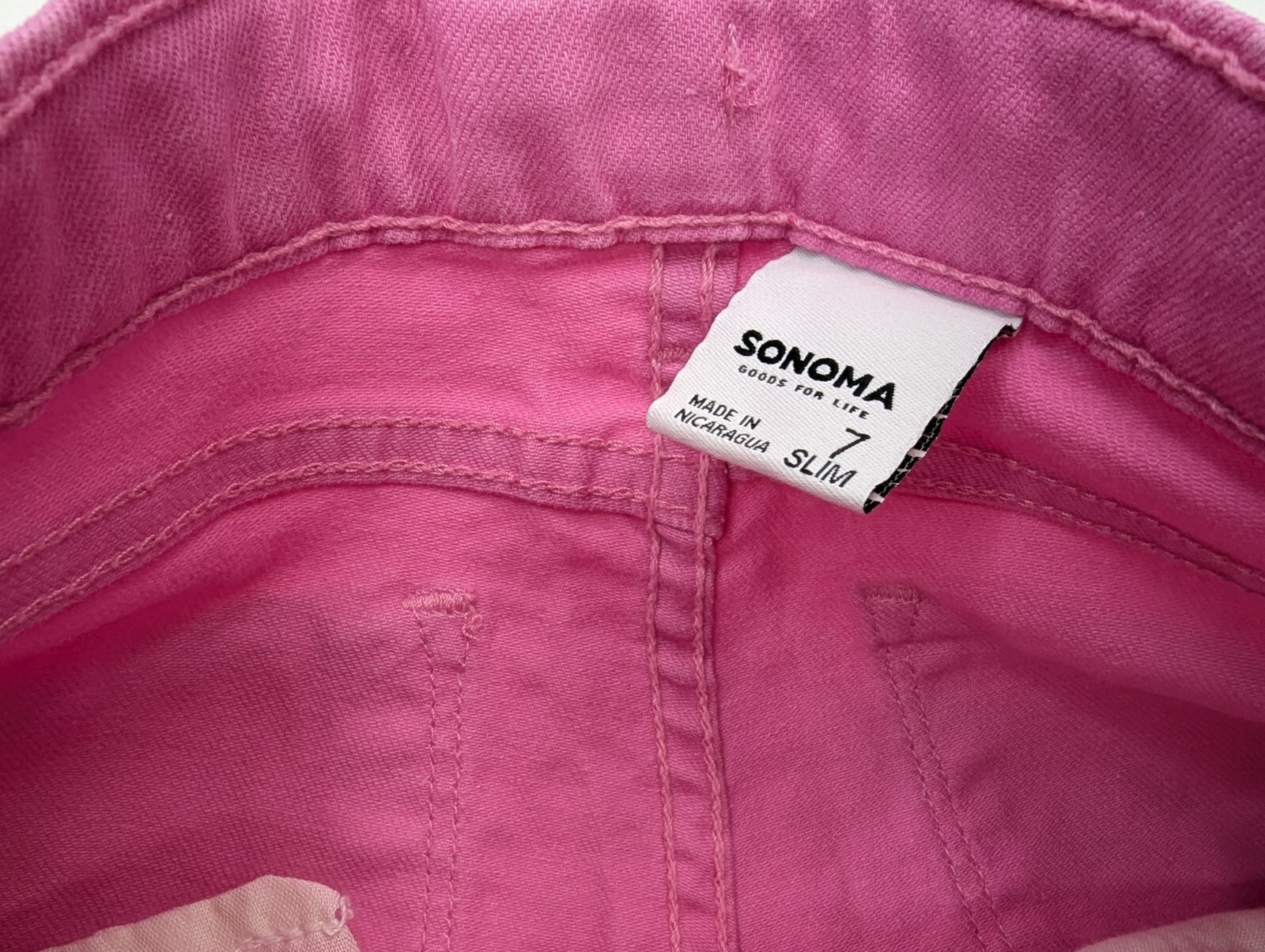 LOT x 3 = (2 x Levis) + (1 x Sonoma) Kids Jeans, Girls 7-Reg, Blue, Pink Skinny