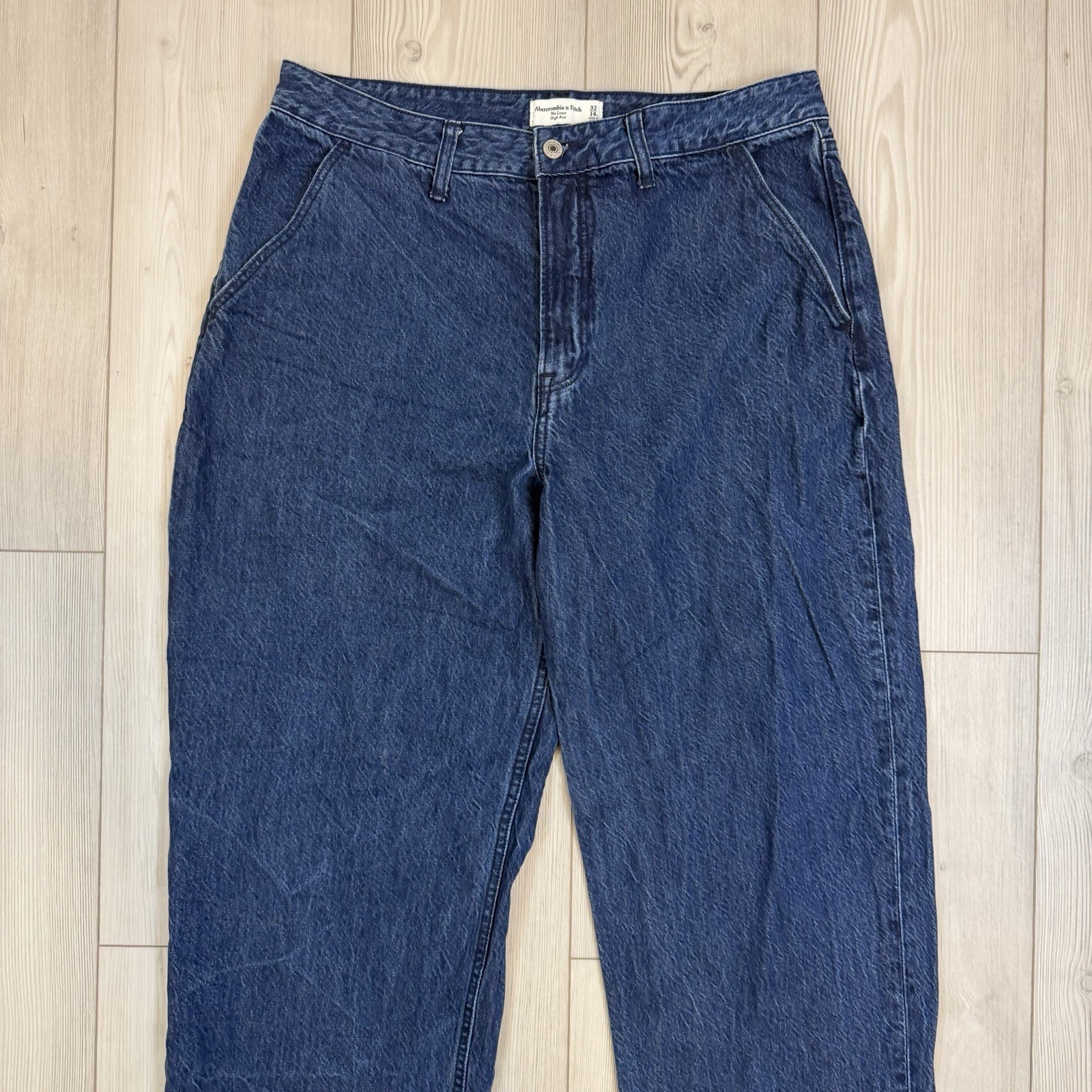 Abercrombie & Fitch 32/14L Denim The Loose High Rise Blue Jeans