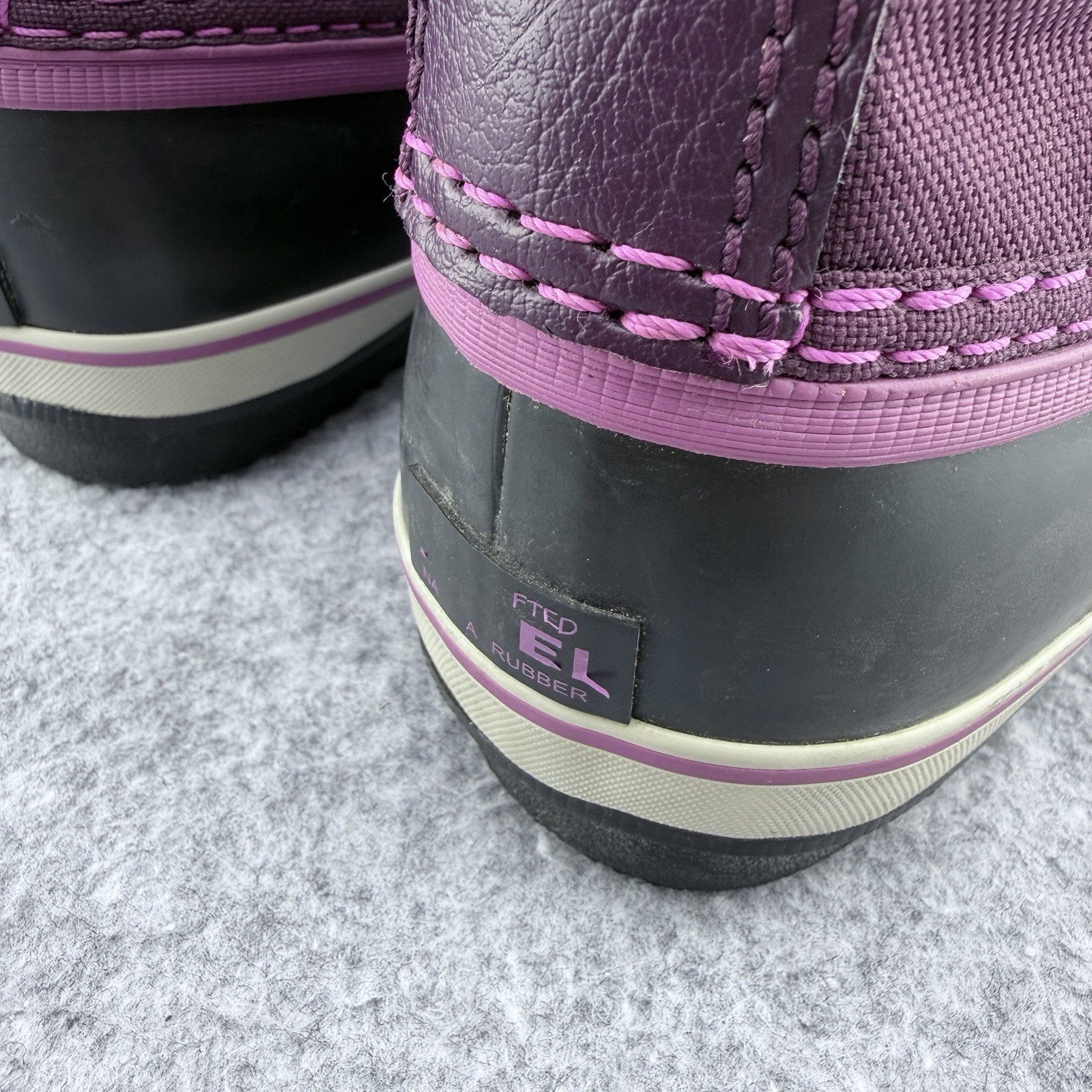 Sorel Waterproof Faux Fur Adjustable Lined Boot Women’s Size 5 Purple NY1879-562