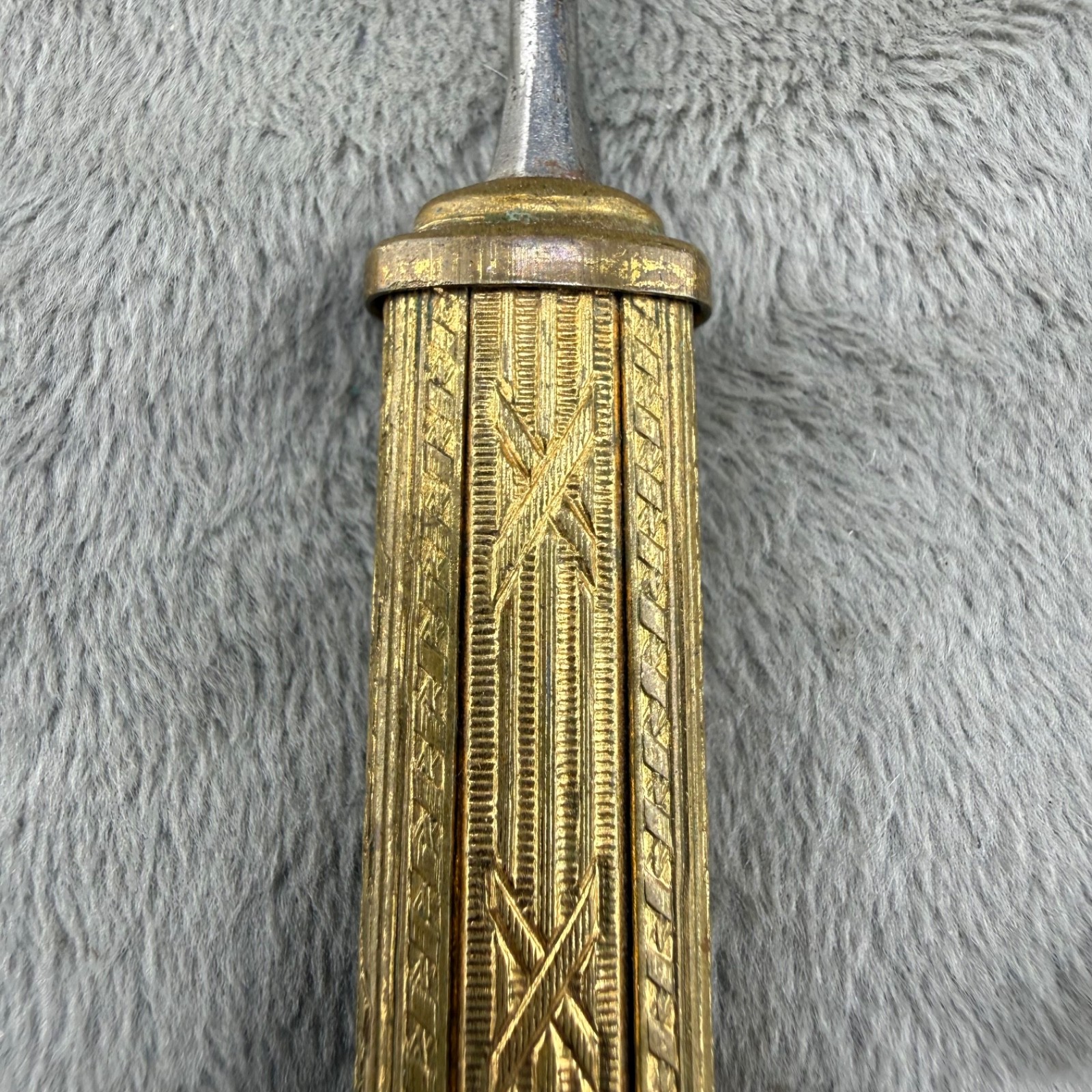 Vintage Vanity Item Gold Tone