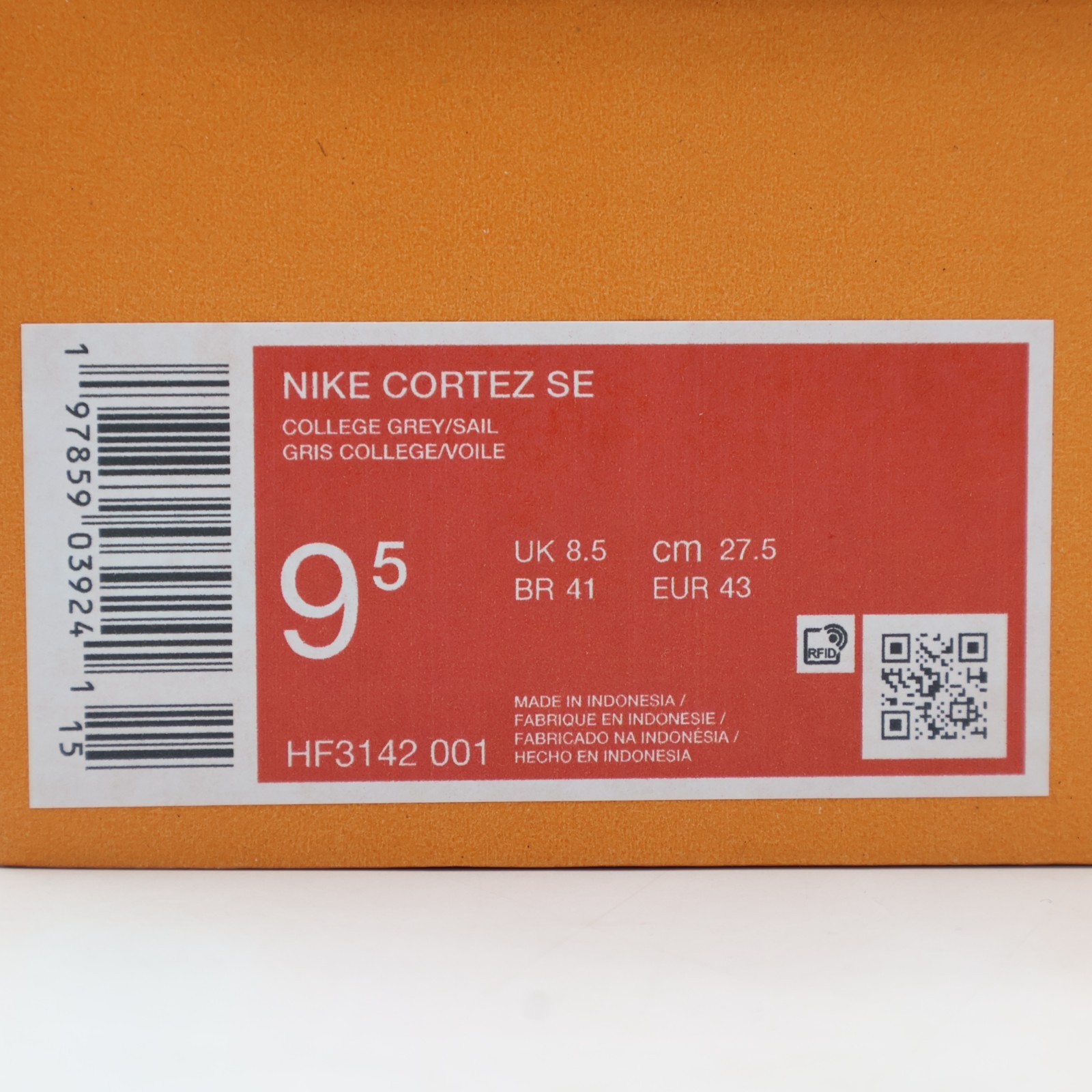 HF3142-001 Nike Cortez SE College Gray Sail Dark Team Red (Men’s)
