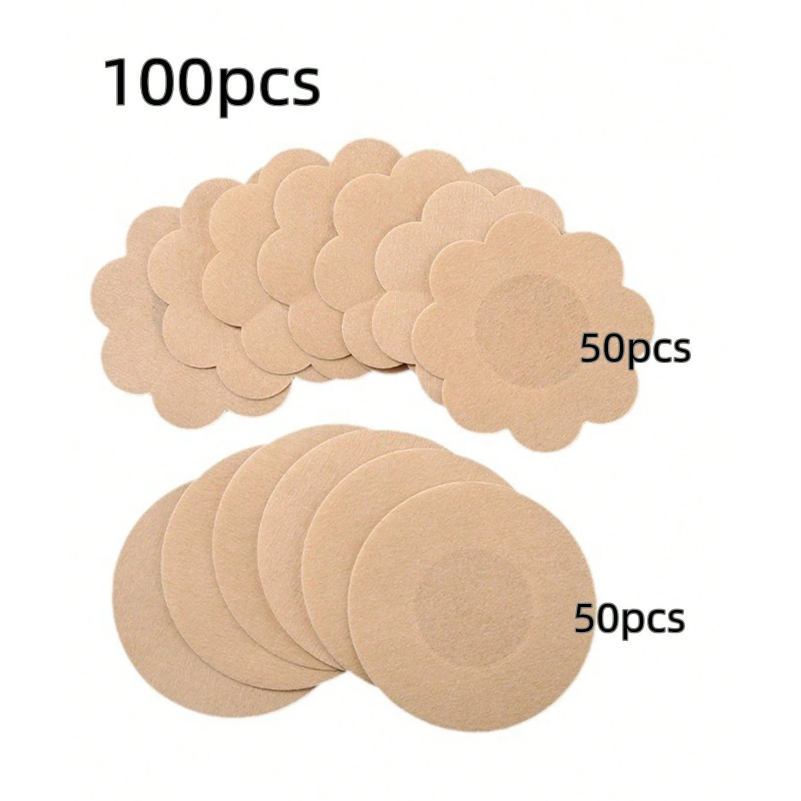 Disposable Nipple Covers 100pcs Seamless Breathable Self-Adhesive Nipple Sticker