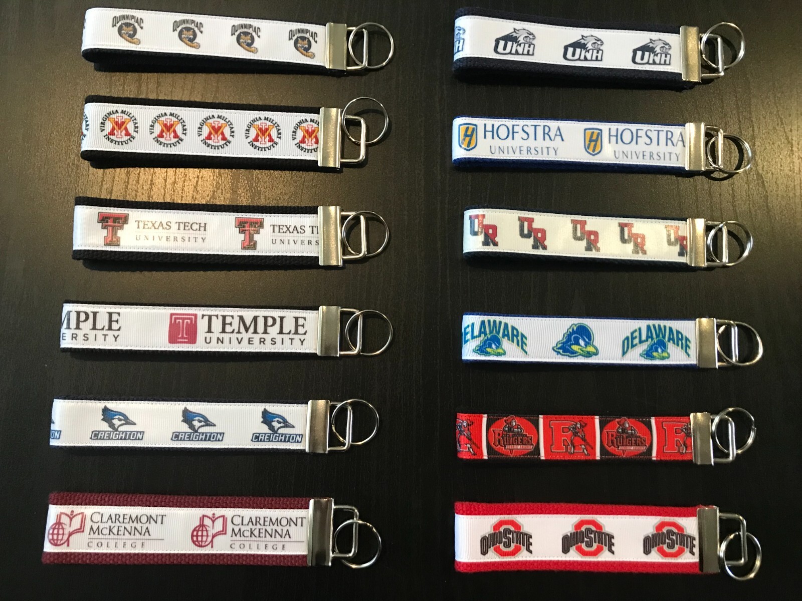 College Key Fobs , Key Chains, Wristlet, College Gift, **See Item Description**
