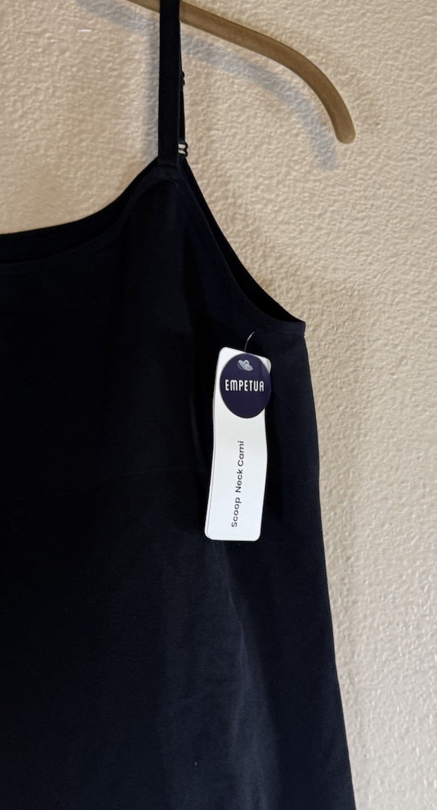 NWT Empetua Shapermint Plus 3XL Slimming Shapewear Scoop Neck Cami Black