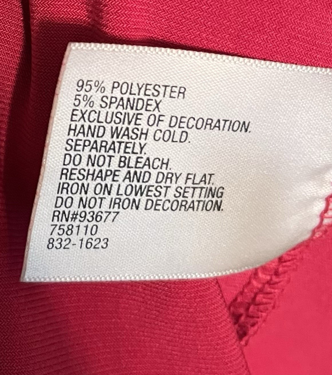 Worthington Cranberry Colored Short Sleeve Top With Embellished Neckline- Size M