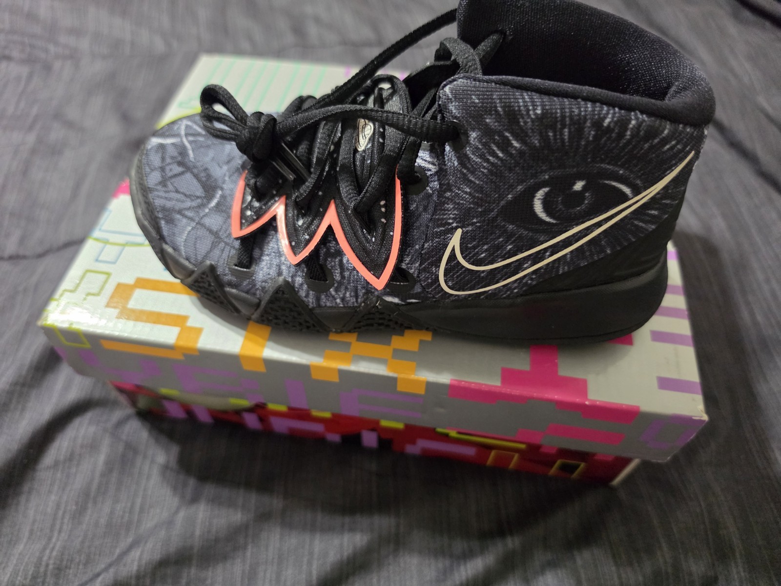 Nike Kybrid S2 (PS) BLACK 13.5 Youth Basketball Shoes DA2322 001 Excellent