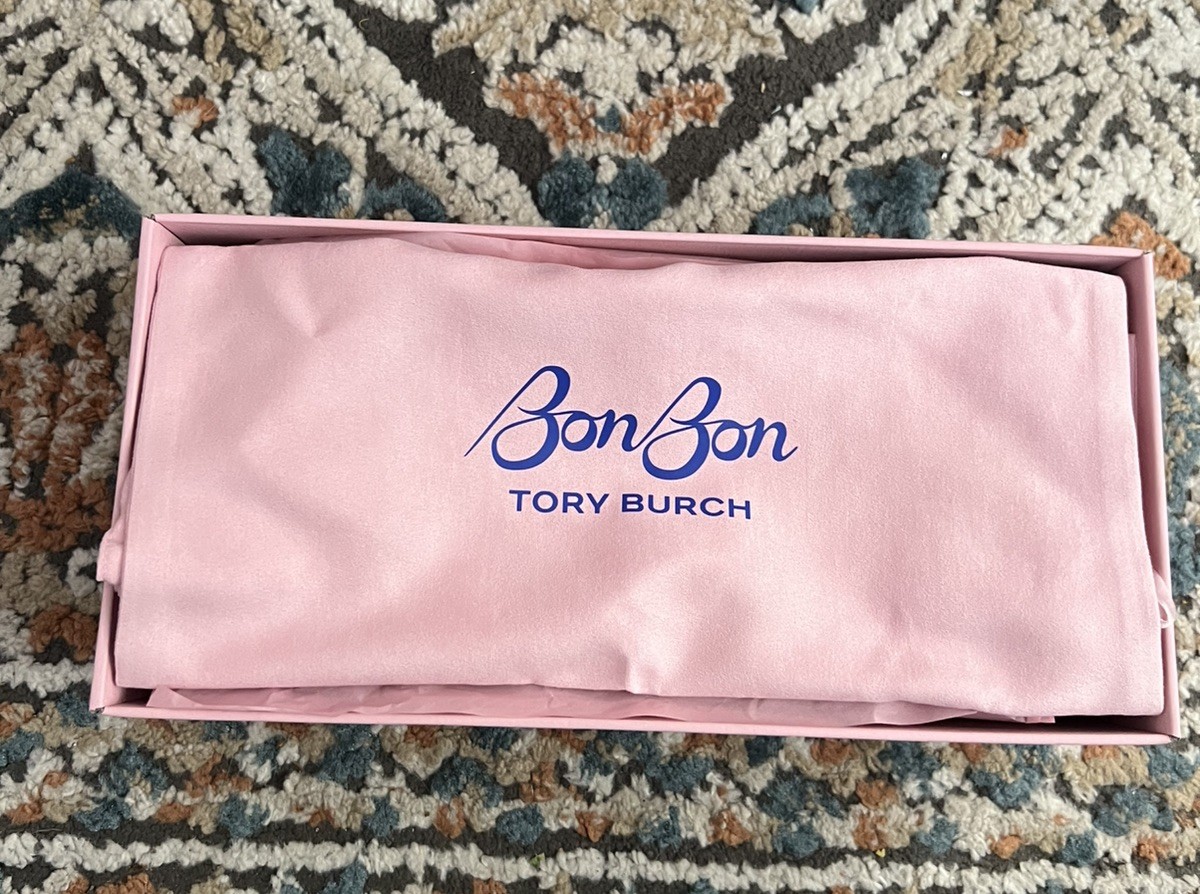 *SHOE BOX & DUST BAG ONLY*TORY BURCH SHOE BOX MINT WITH TISSUE 7.5 BON BON PINK