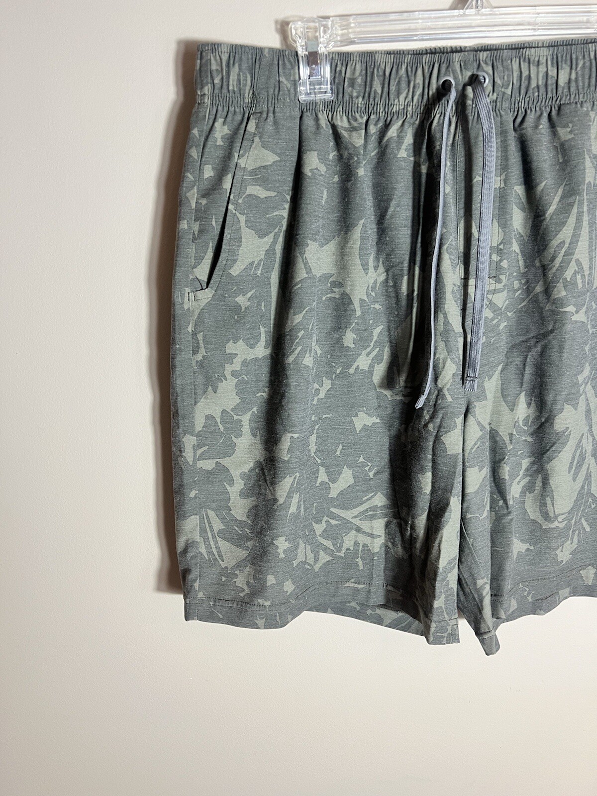 Prana Mens Mojo Hybrid Unlined Hiking Hiking Short Palm Print XL
