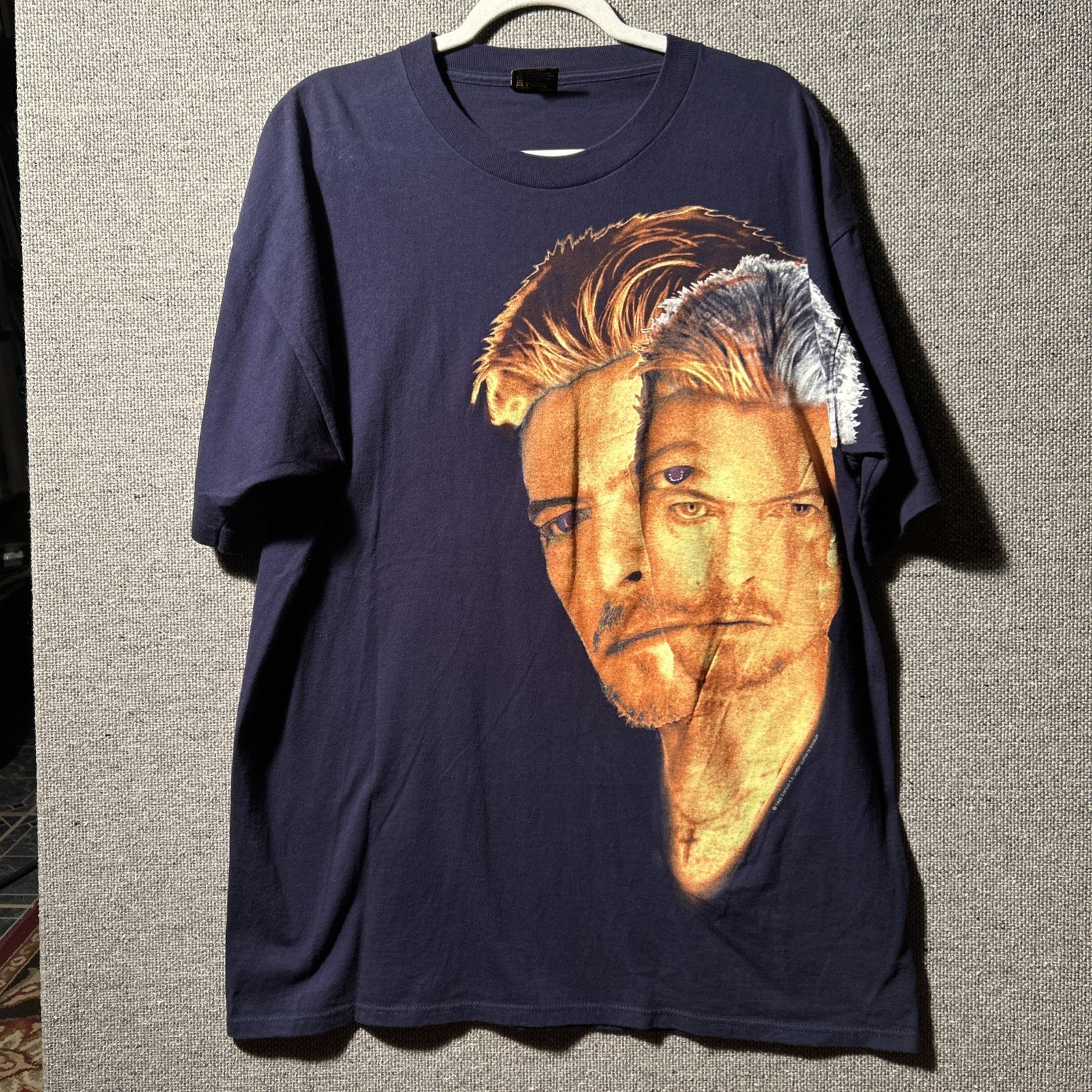 Vintage 1995 David Bowie Outside Tour T Shirt Navy XL Brockum Made In USA