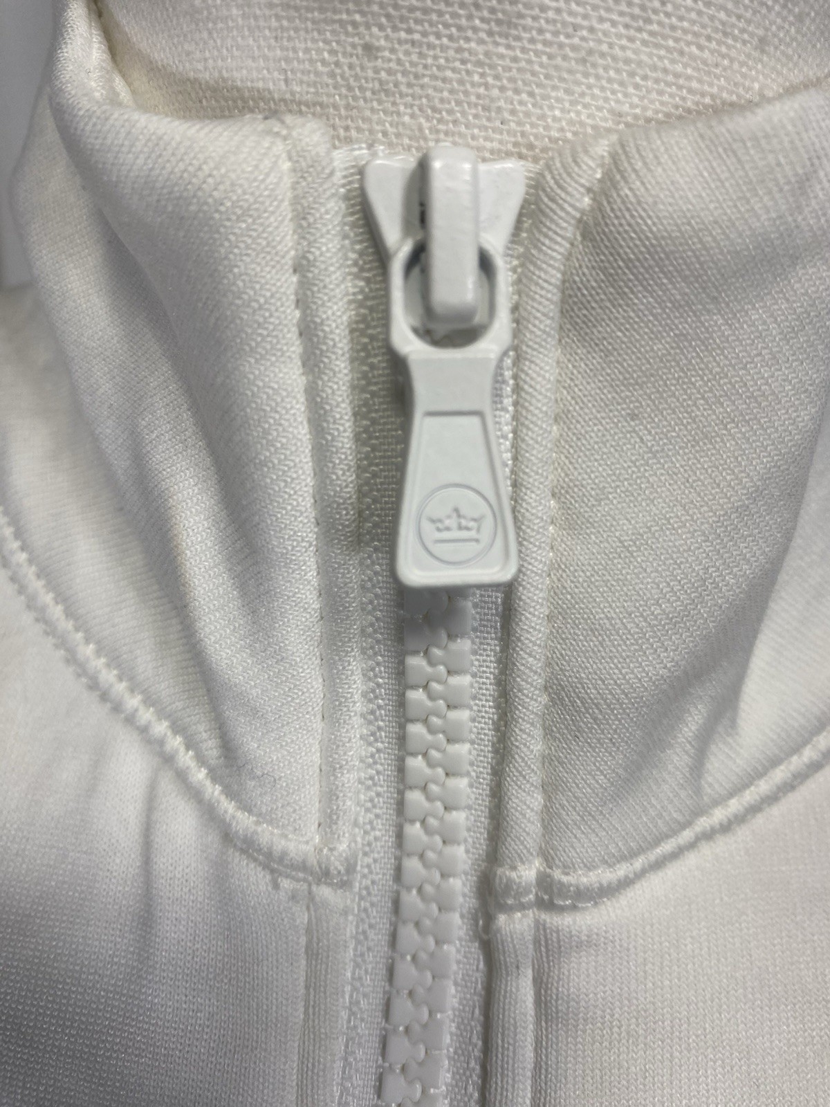 Peter Millar Women’s 1/2 Zip Pullover X Small White Texured Lined Fleece