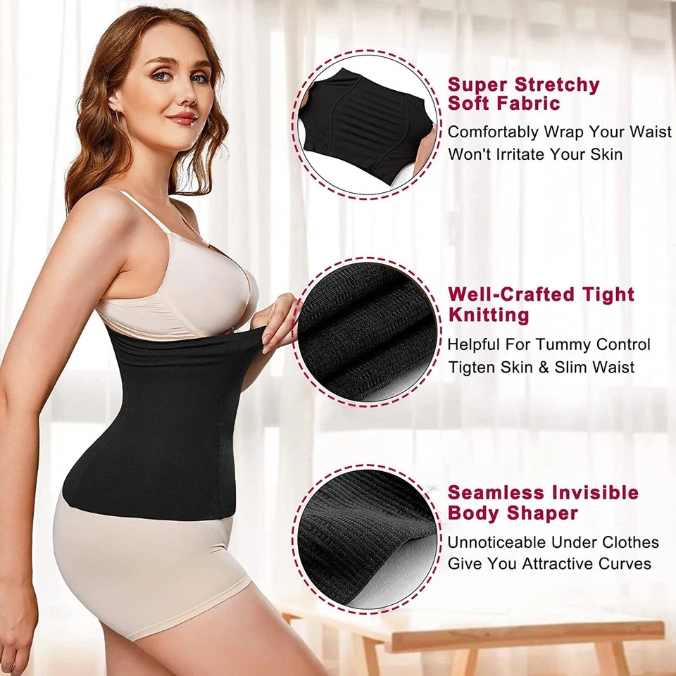 Waist Trainer Belly Band Wrap Belt Tummy Control Body Shaper