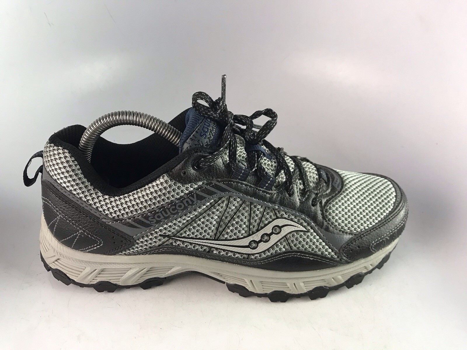 Saucony Grid Escape TR3 Trail Running Shoes Men’s Sz 8 US Medium Gray/ Black