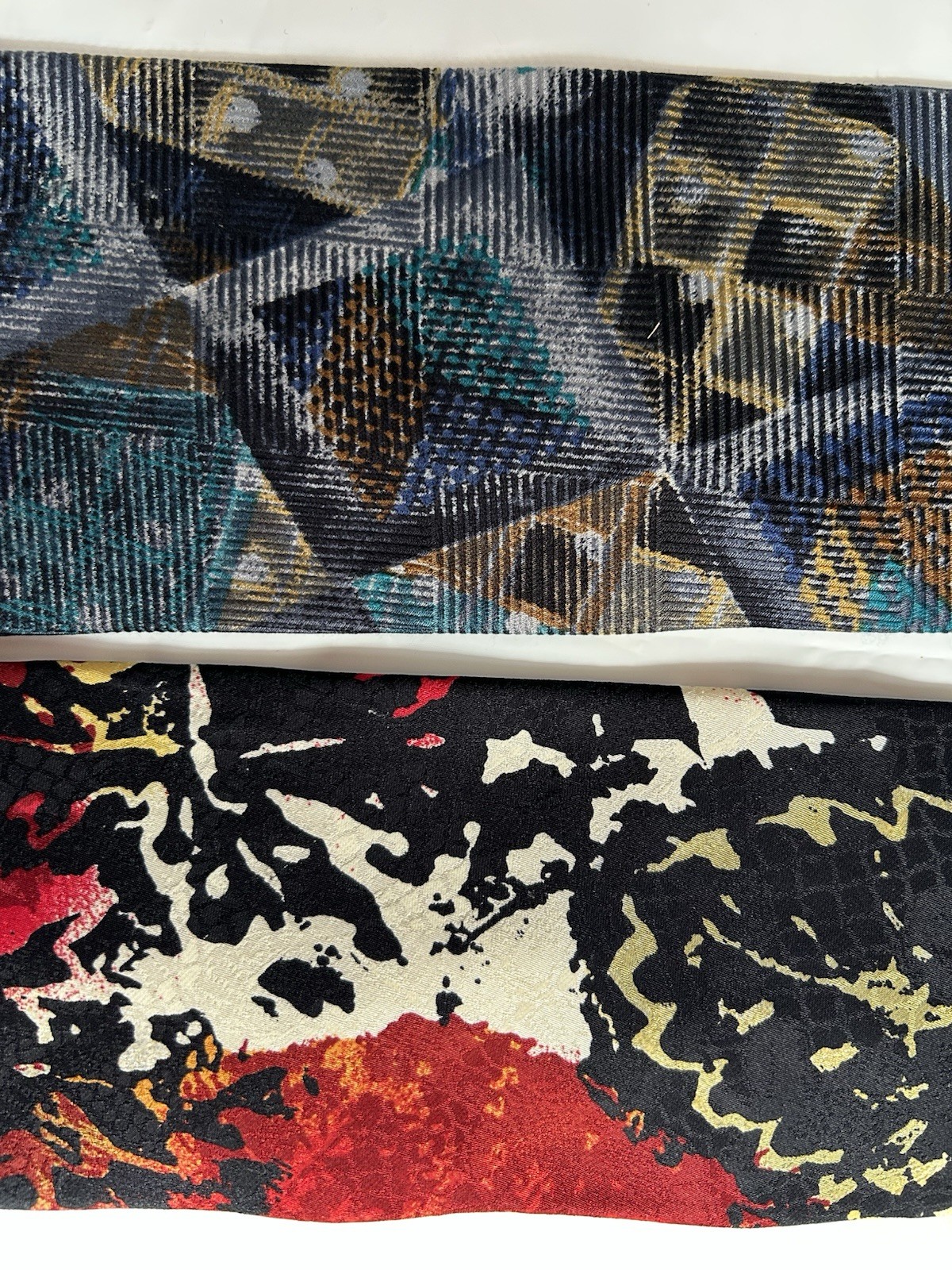 Gene Hiller Men’s Woven Italian Silk Tie Multicolor Abstract Lot 2