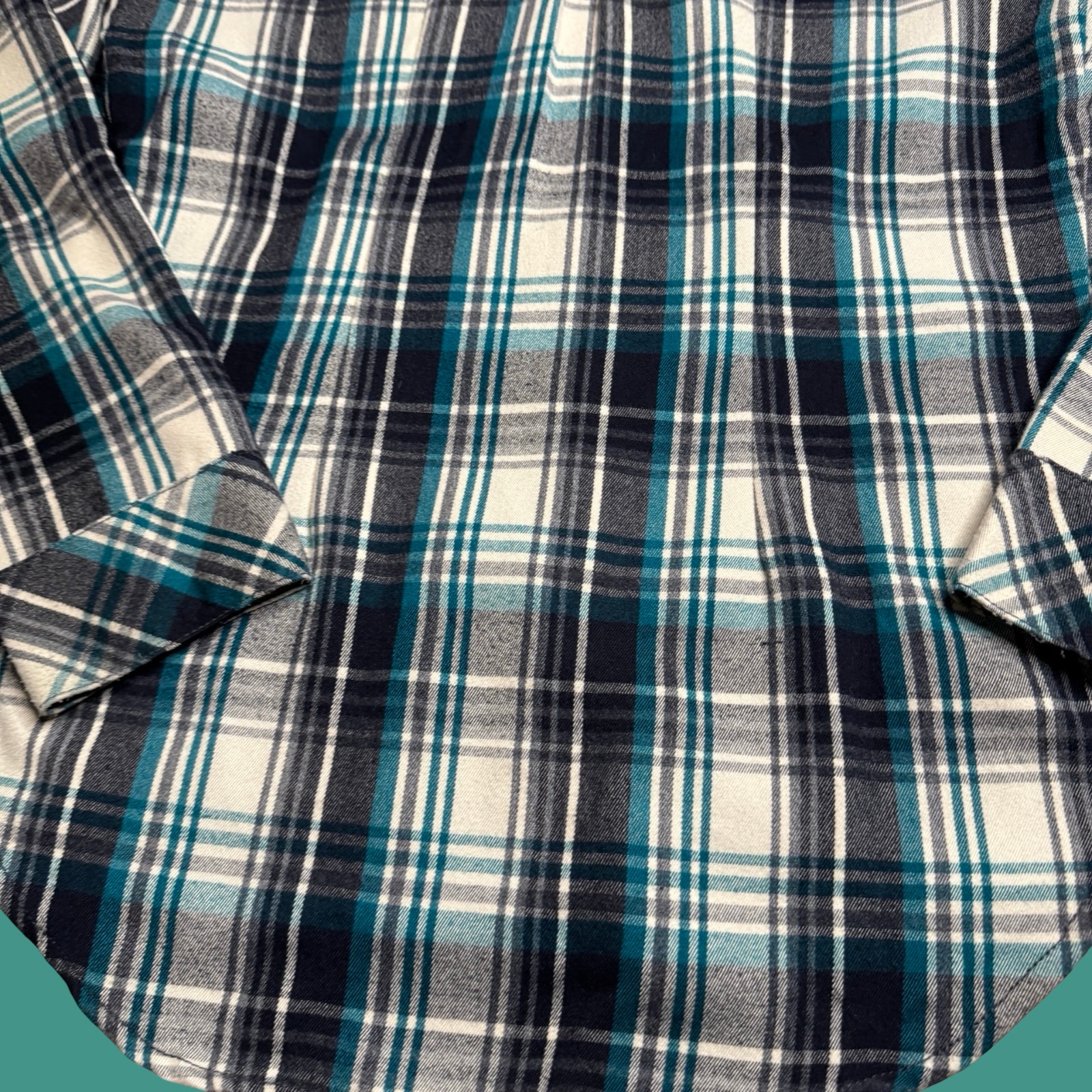 Dear John Womens Flannel Shirt Medium Plaid Pearl Snap Western Anthropologie