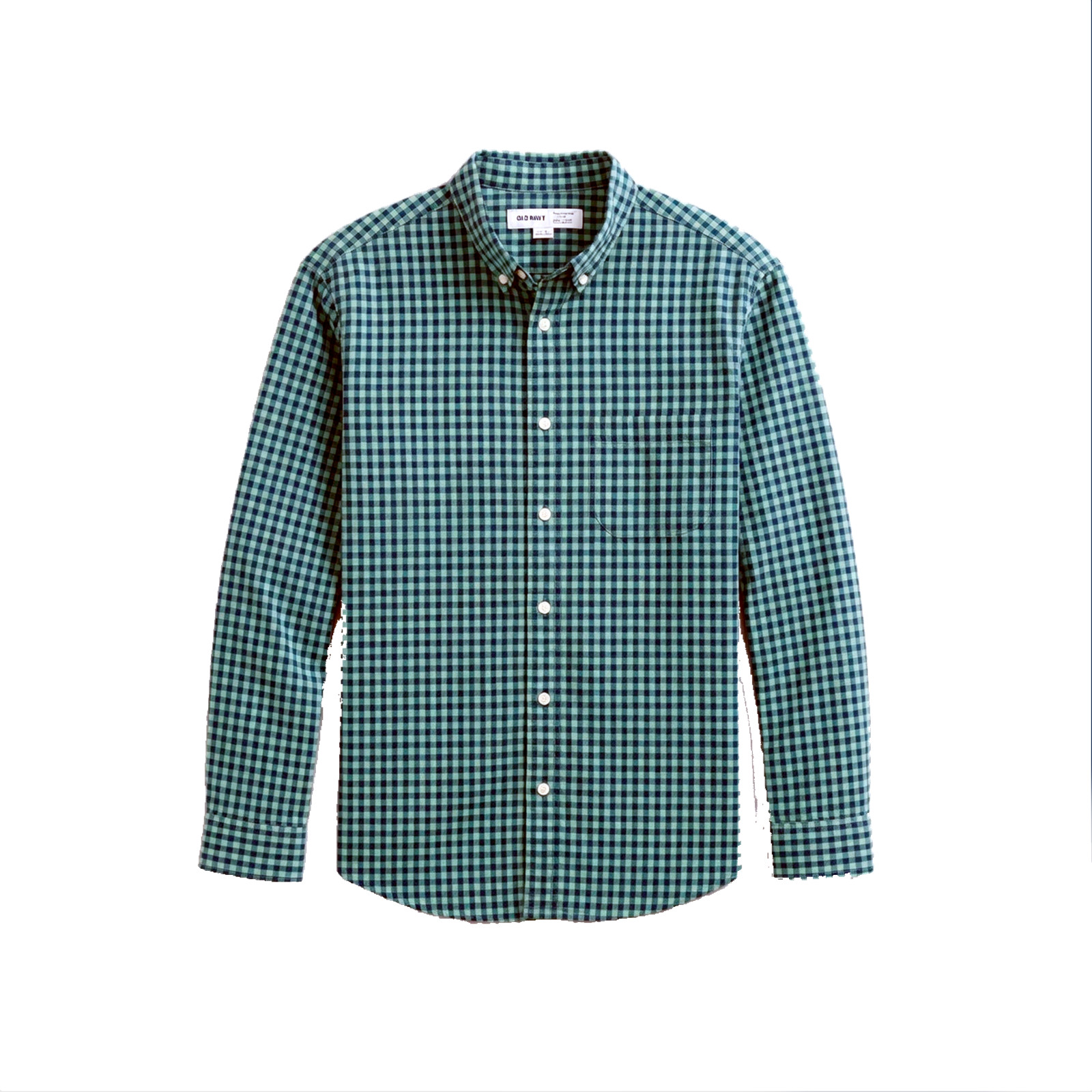 Men’s-Button Down-Long Sleeve-Dress Shirt-Old Navy-97% Cotton/3% Spandex-Sz XL