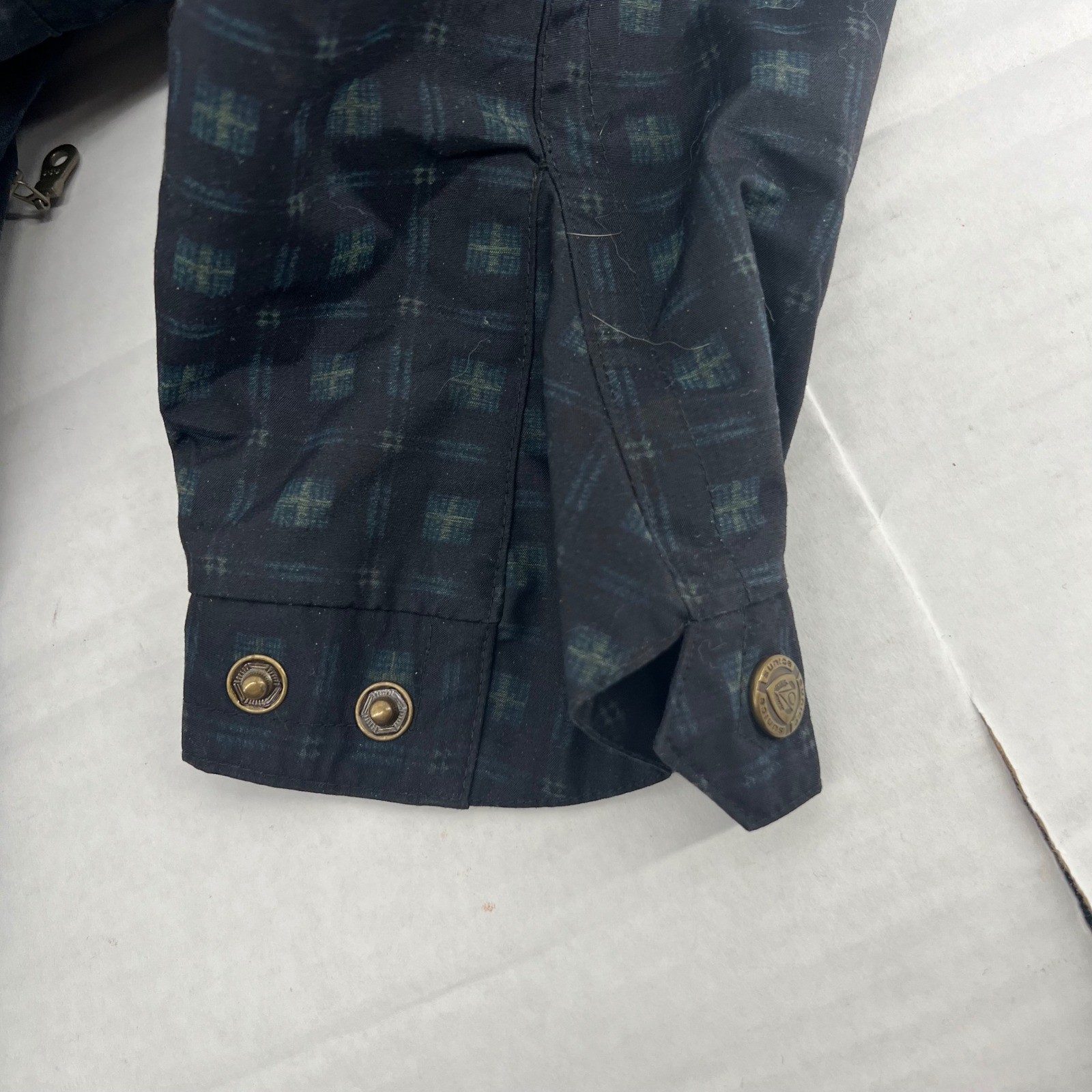 Sunice Women’s Plaid Jacket XS Zip Front Full Zip cinched YKK zipper