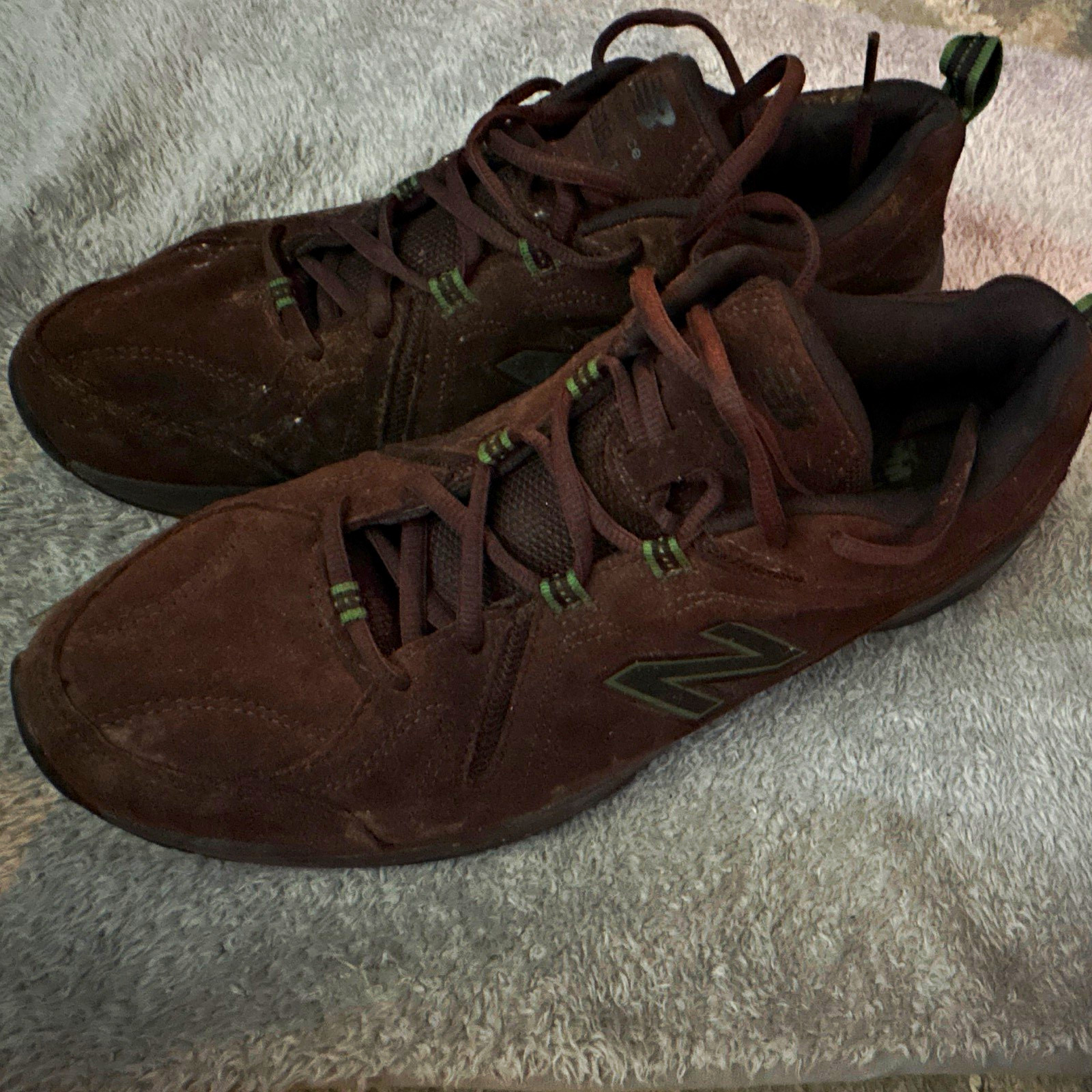New Balance 608v4 Men’s Low Top Lace-Up Athletic Sneakers Solid Brown Green