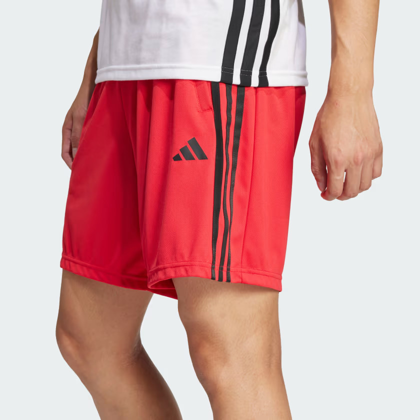 adidas men Train Essentials Piqué 3-Stripes Training Shorts