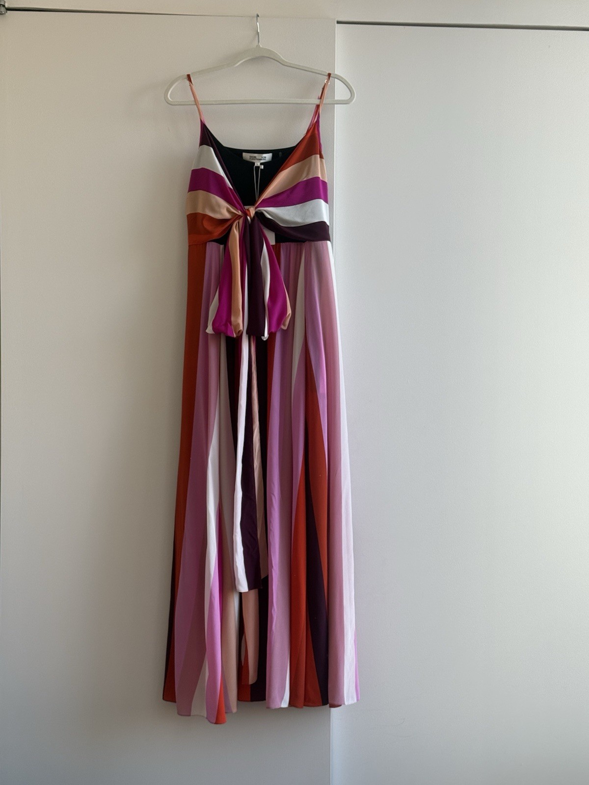 Dianne von Furstenberg Colorful Full Length Summer Dress