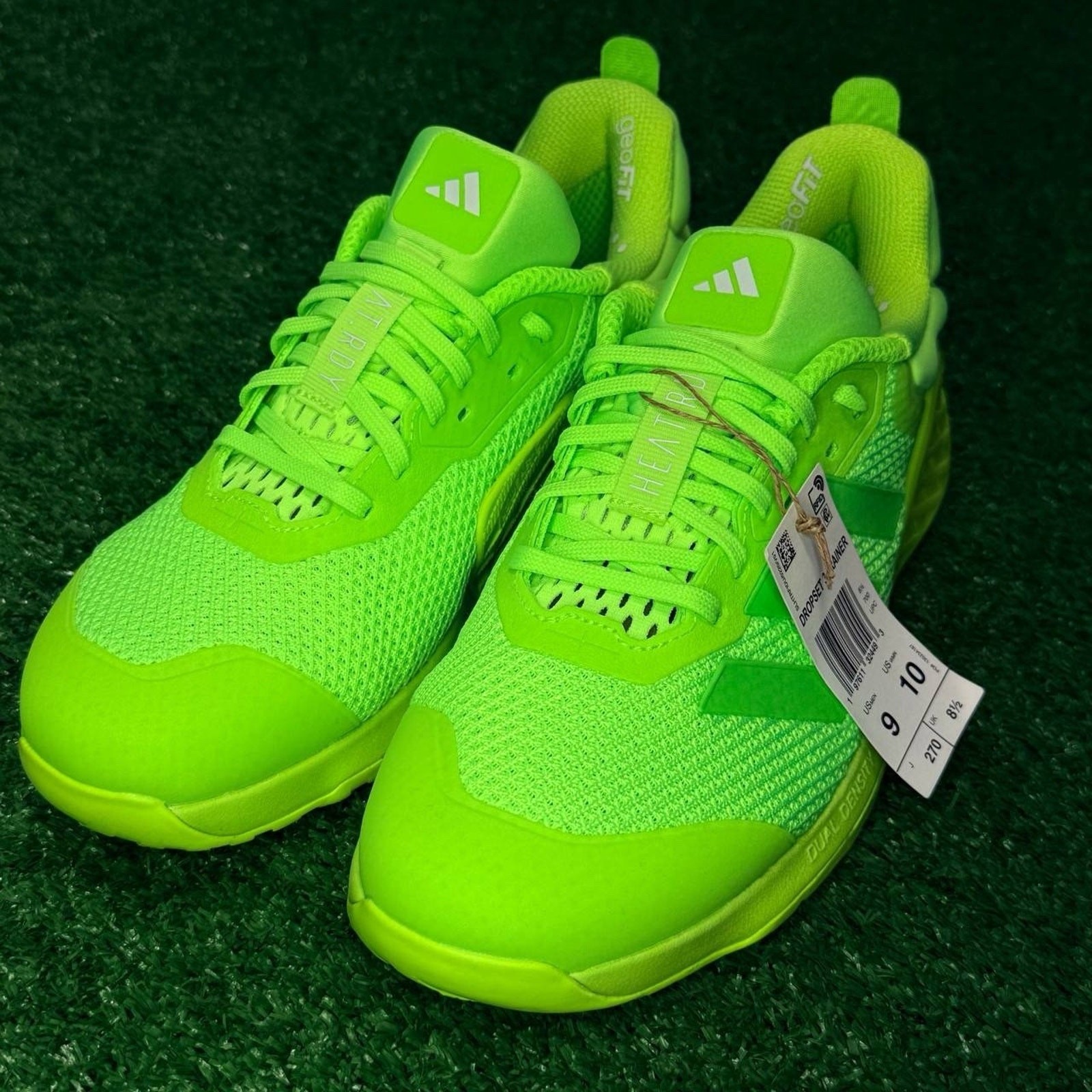 Adidas Dropset 3 Training Shoes Mens 9 Lime Burst Semi Solar Lime IH5248