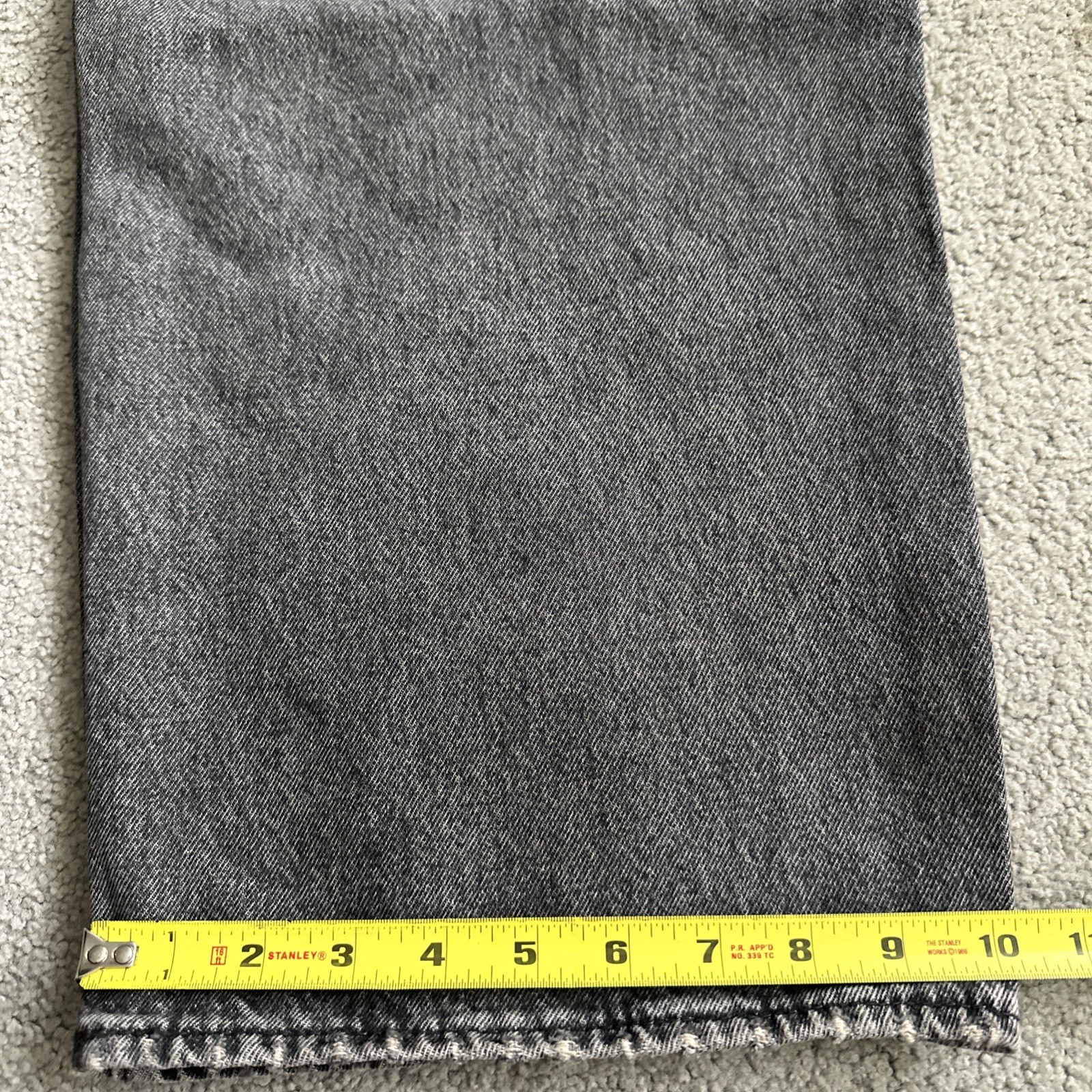 Levi ‘s Premium Men’s 578 Baggy Throughout Denim Jeans Sz. 36Wx32 Gray New