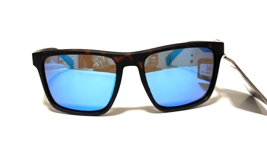 NEW Men’s Panama Jack POLARIZED SUNGLASSES Tortoise Brown Square BLUE Mirror