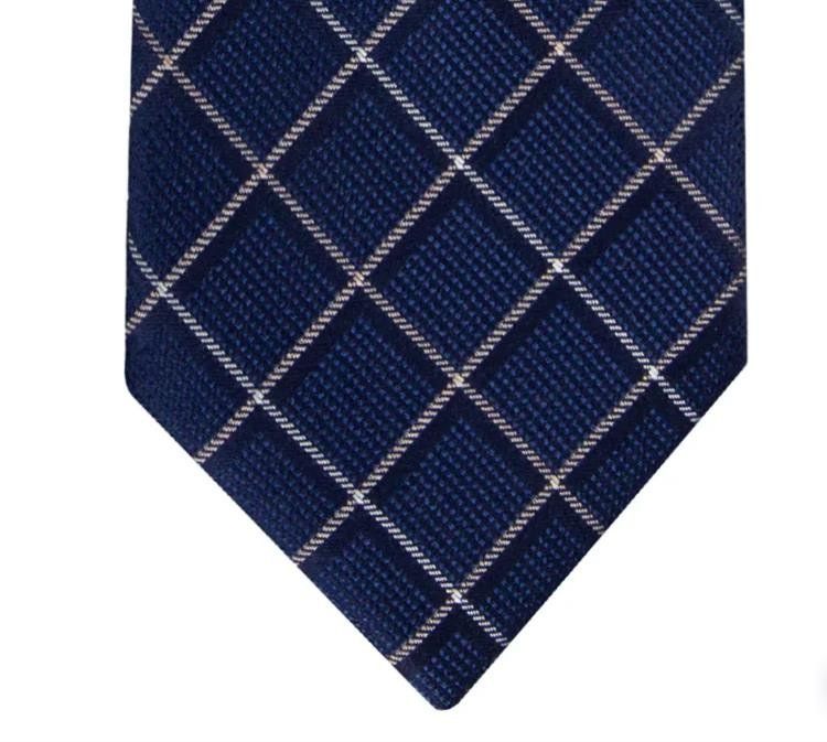 Tommy Hilfiger Mens Silk Classic Shadow Grid Tie Necktie 3 1/8″ $70 TL21100056