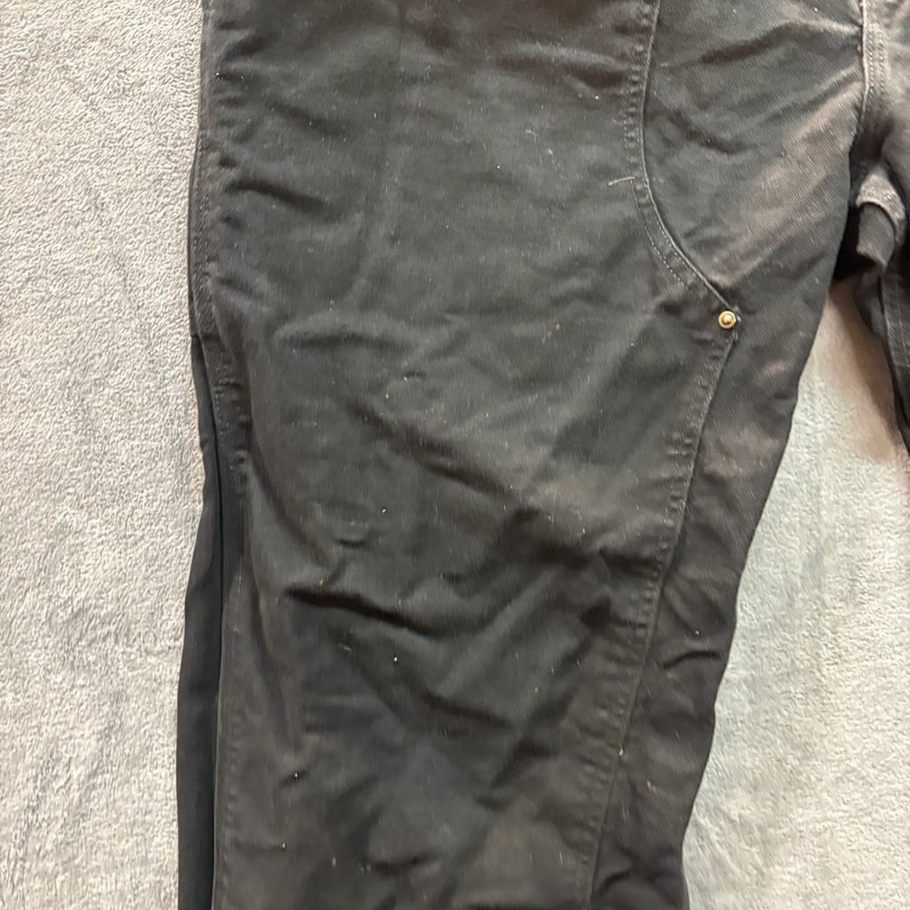Carhartt B136-BLK Double Front Loose Original Fit Work Dungaree Pants