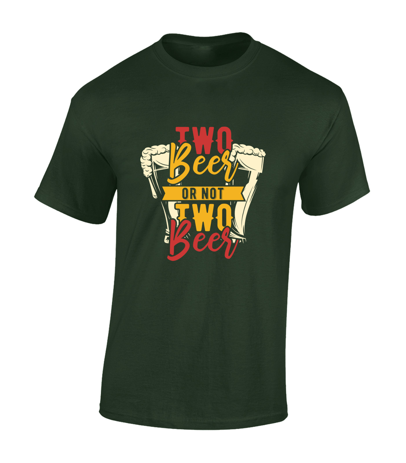 TWO BEER (DTF) OR NOT TO BEER MENS T SHIRT FUNNY DRINKING GIFT IDEA DESIGN DAD