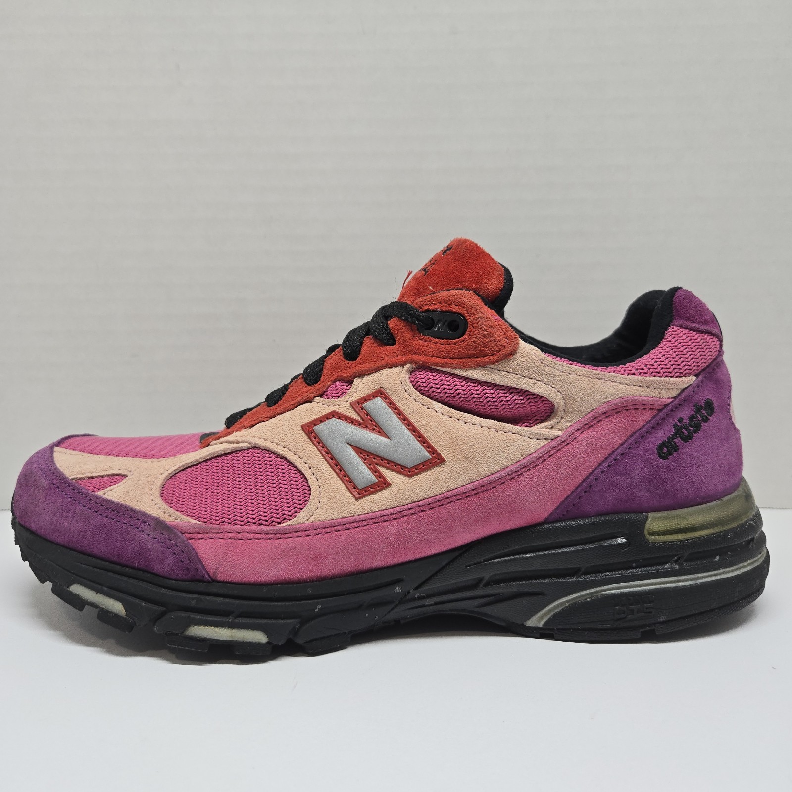 Custom New Balance 993 Made In USA US993W1 Pink Red Purple Men Size 8.5