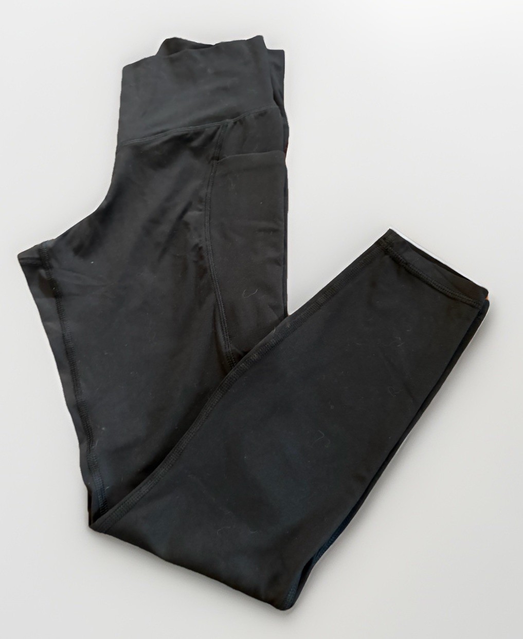 MEMBER”S MARK EVERYDAY Women’s Black HIGH RISE ANKLE Athletic Leggings Sz.M