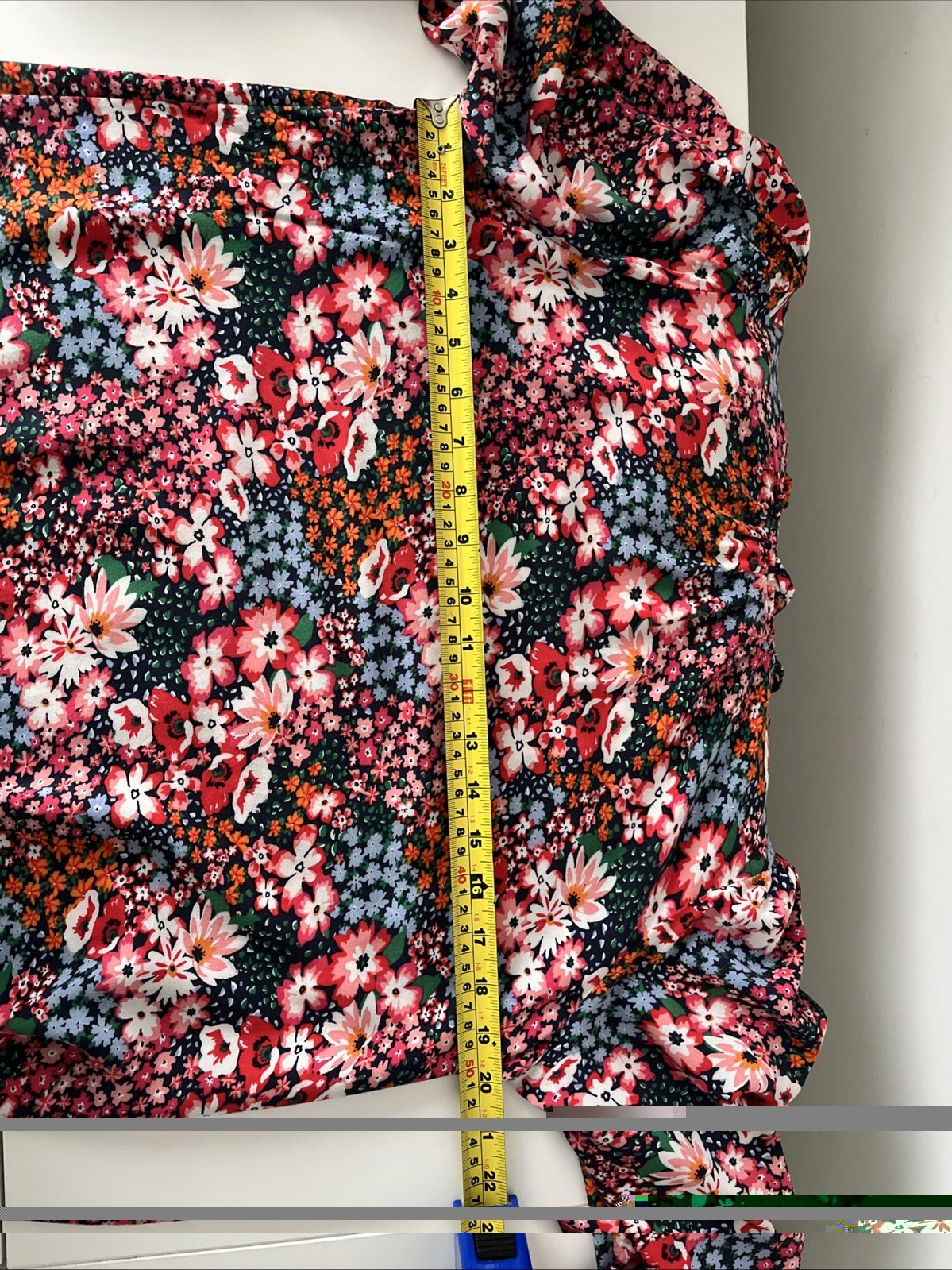 Long Sleeved Blouse M&S Pink Blue White Floral UK 10 Ladies