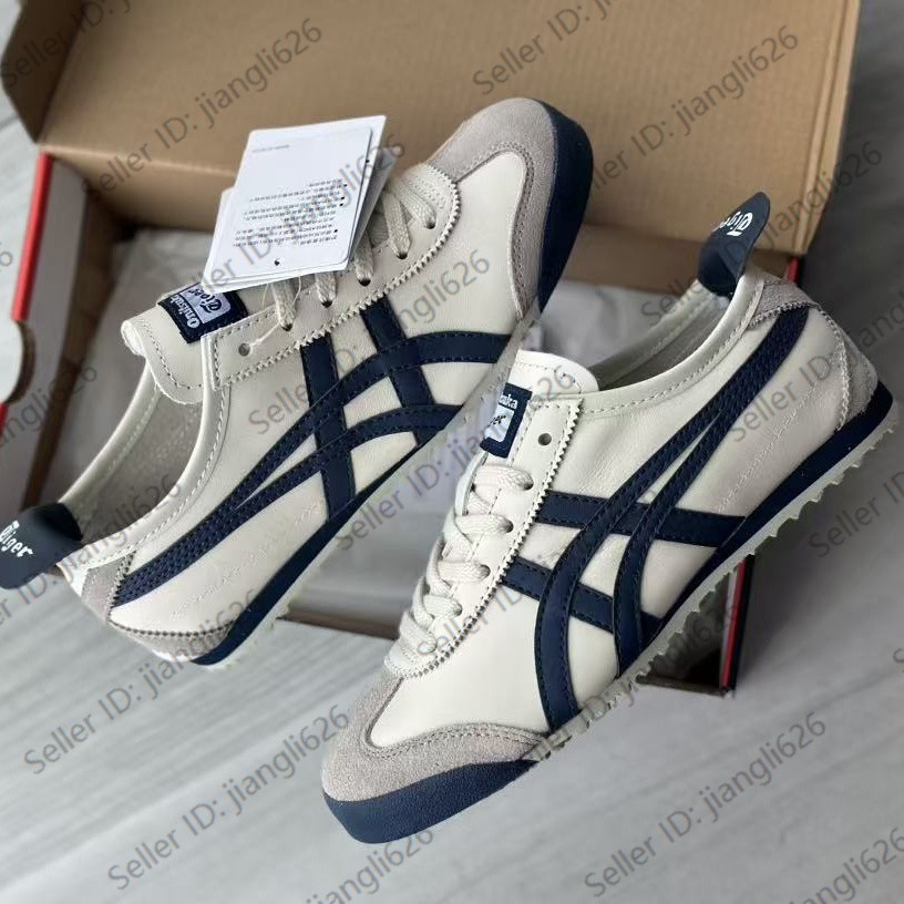Onitsuka Tiger MEXICO 66 DL408-1659 1183C102-200 Birch Navy Blue