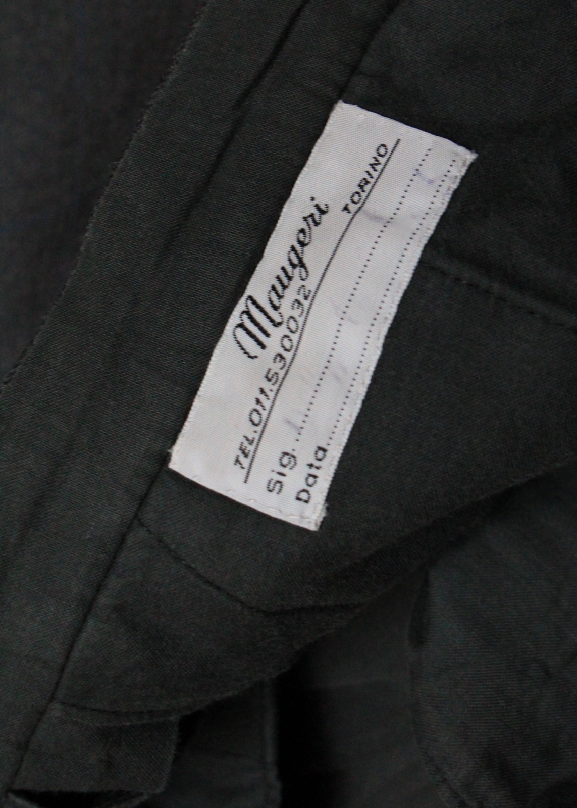 Sartoria Maugeri bespoke grey windowpane trousers W37