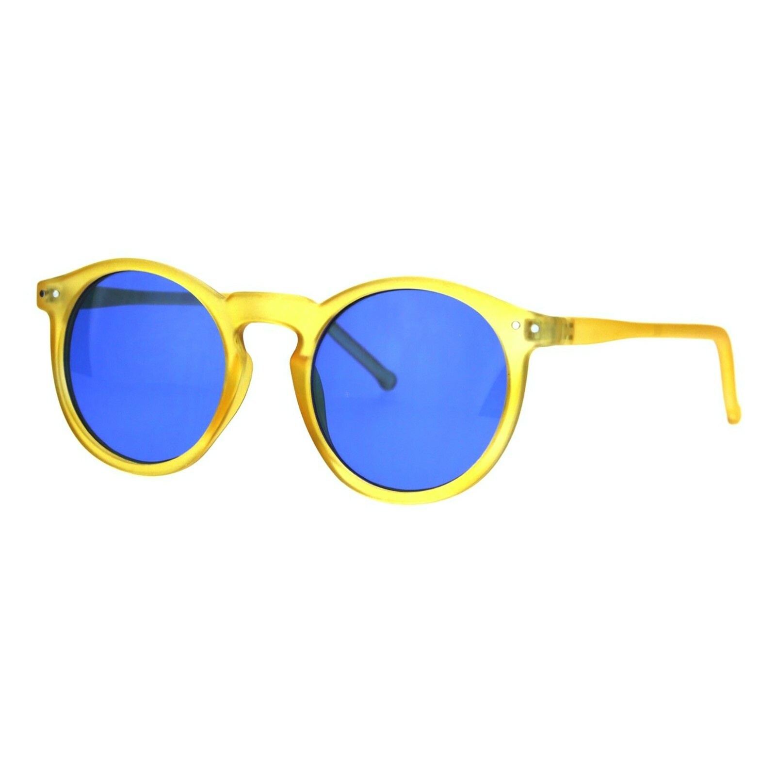 Round Keyhole Sunglasses Unisex Vintage Designer Fashion Shades UV 400