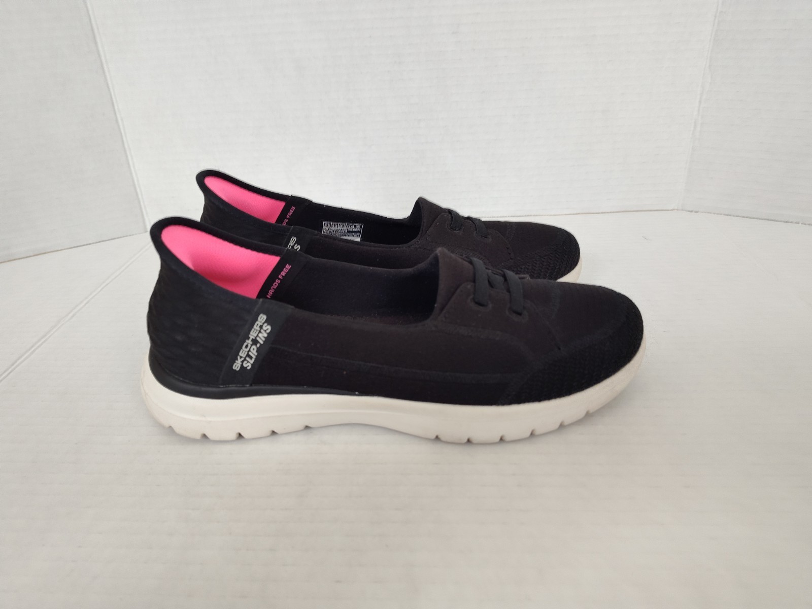 Skechers Slip Ins On-The-Go Flex Top Notch Black Shoes Womans 6.5