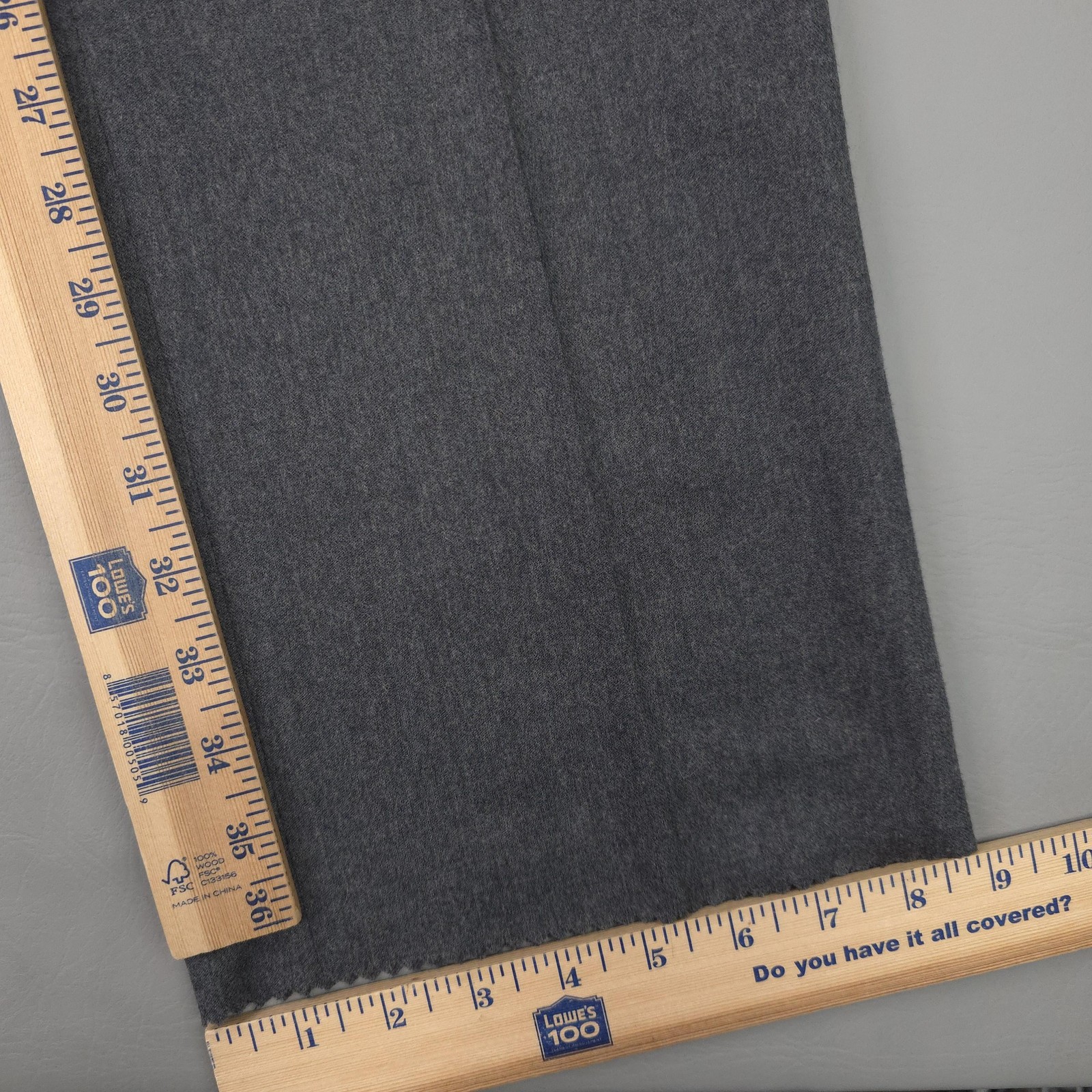 Vintage Jos A Bank Pants Mens 32×36 Gray Wool Pleated Unhemmed USA Executive
