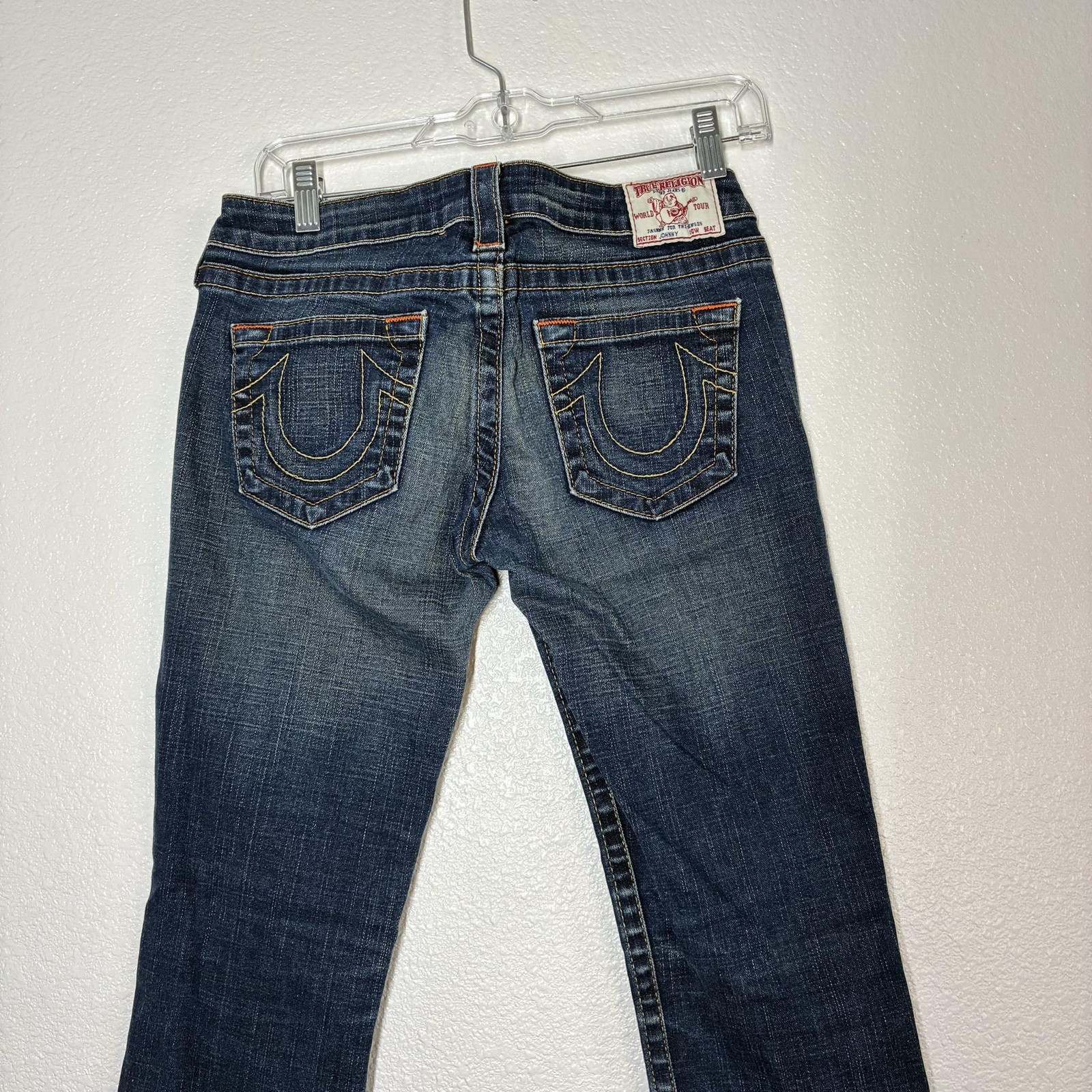 True Religion Johnny Jeans Mens 30×32 Blue Slim Straight Stretch Denim