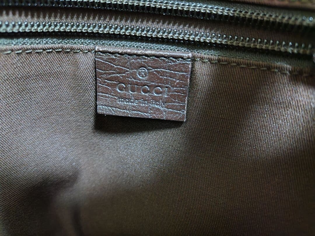 GUCCI GG Supreme Canvas Tote Bag Brown 141624 Top Handle Women’s 37cm Auth