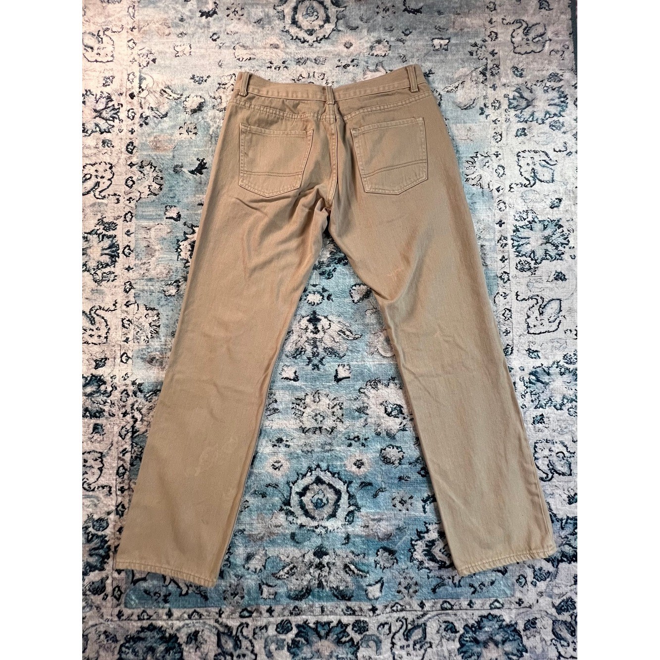 Indigo People Men Olive Straight-Leg Pants 32Wx32L