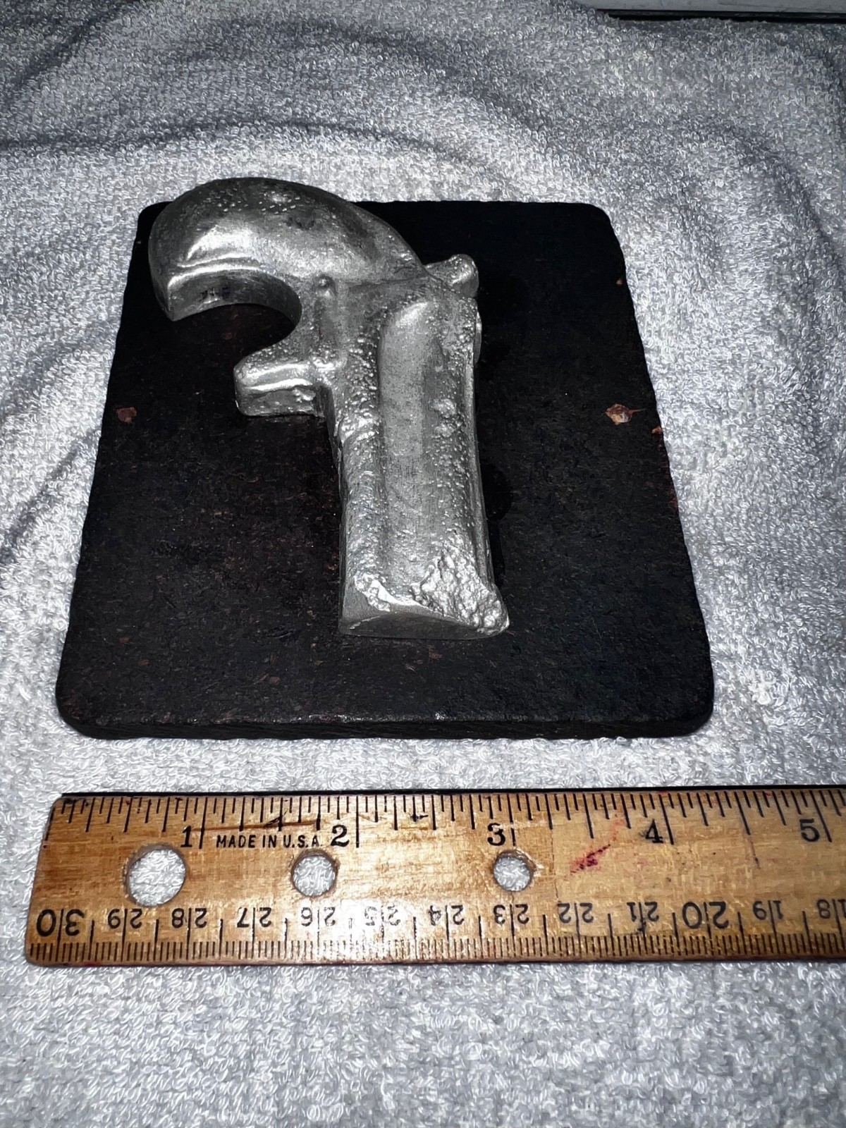 DERRINGER GUN 1975 VINTAGE HEAVY SCHOOL ART PROJECT ON WOOD COOL LOOK ESTATE🤠🕵