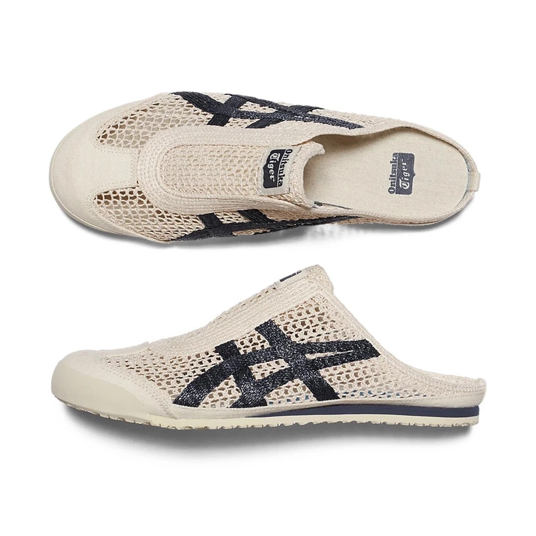 New Onitsuka Tiger MEXICO 66 SABOT BIRCH PEACOAT Slipper 1183C123-200 With Box