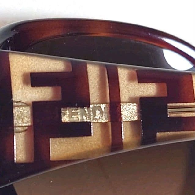 Fendi Round Sunglasses, Zucca Pattern, Brown, Women’s