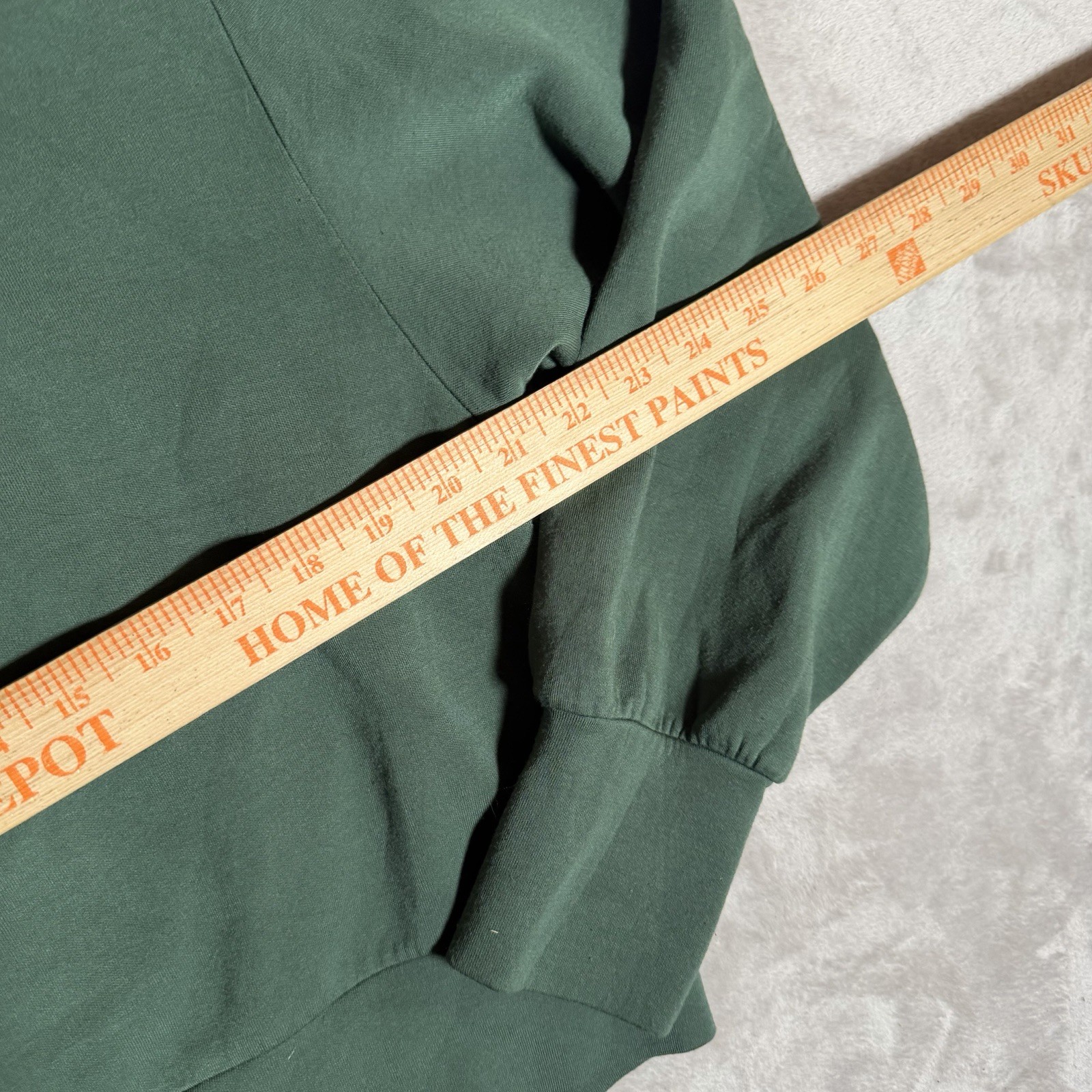 Varley Sweatshirt Womens Medium Green DoubleSoft Davidson 1/4 Zip Mock Neck