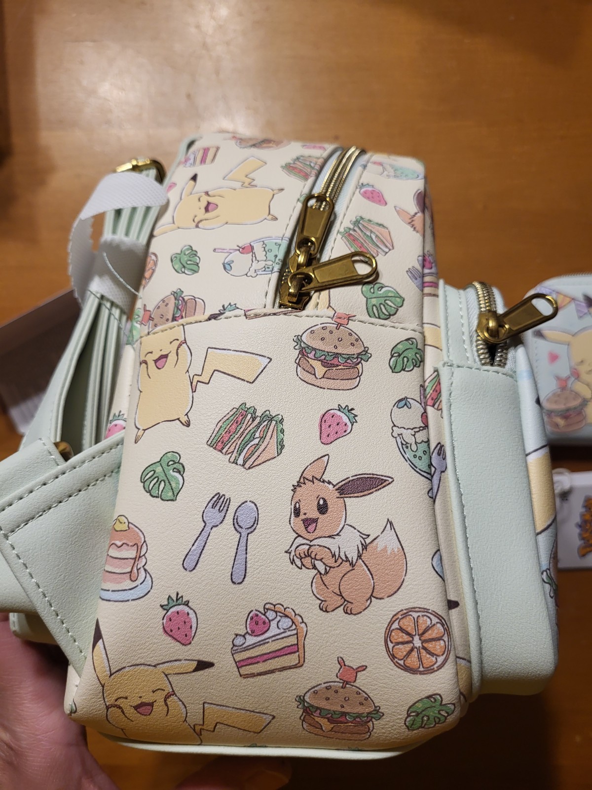 Pokemon Loungefly Pikachu Eevee Cafe Food Mini Backpack Bookbag