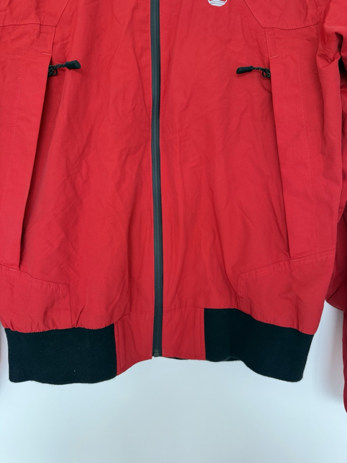 Timberland Mens Waterproof Jacket Small Red Windbreaker Breathable Outdoor Coat