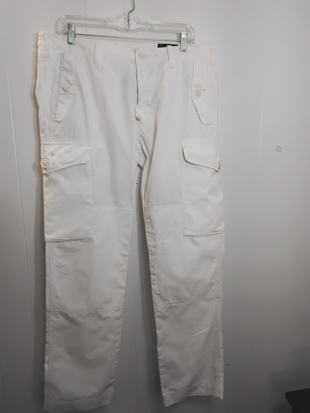 Ralph Lauren White Cargo Combat Pants Size 35/30