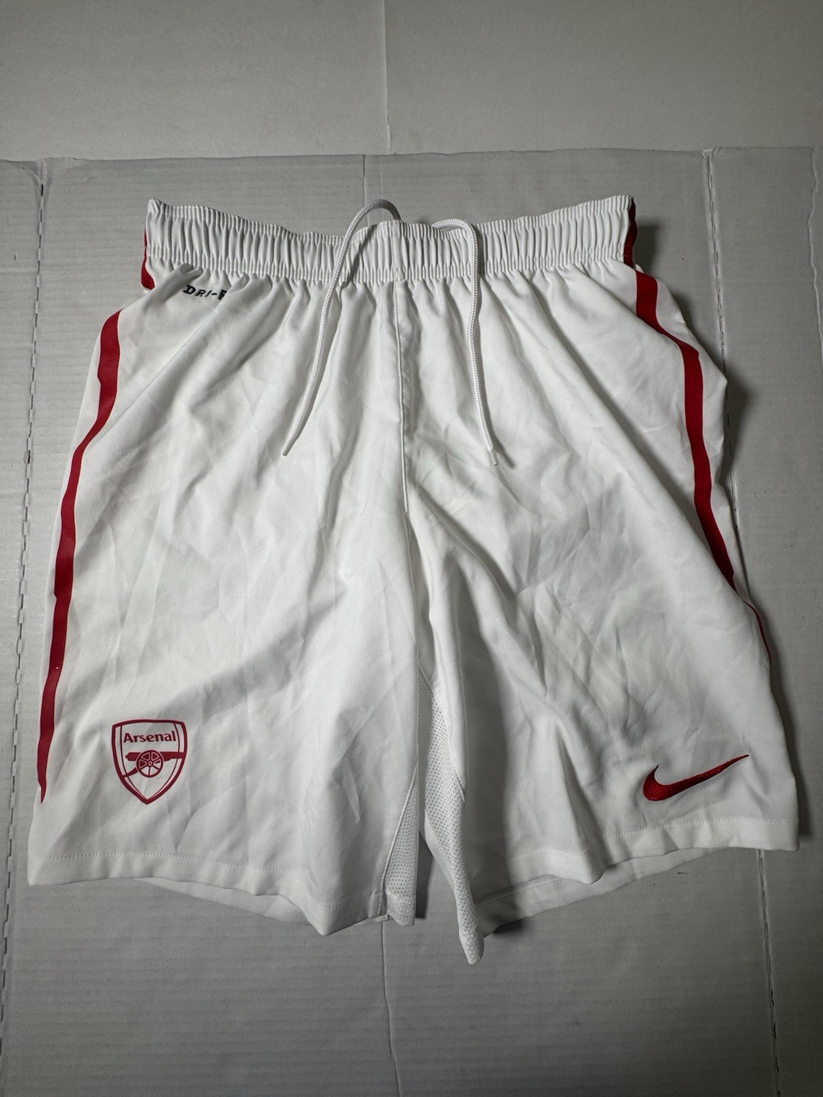Pre Owned Excellent Nike Dri Fit Arsenal FC Shorts Embroidered Men Size Medium